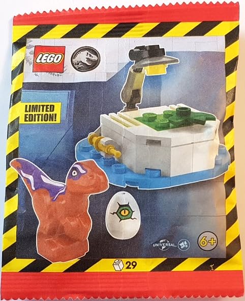 LEGO Jurassic World: Create a Raptor Laboratory with Baby Raptor – Authentic Minifig & Lab Scene