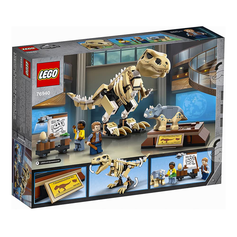 LEGO Jurassic World T. rex Dinosaur Fossil Exhibition 76940 Building Kit | 198 Pieces | New 2021