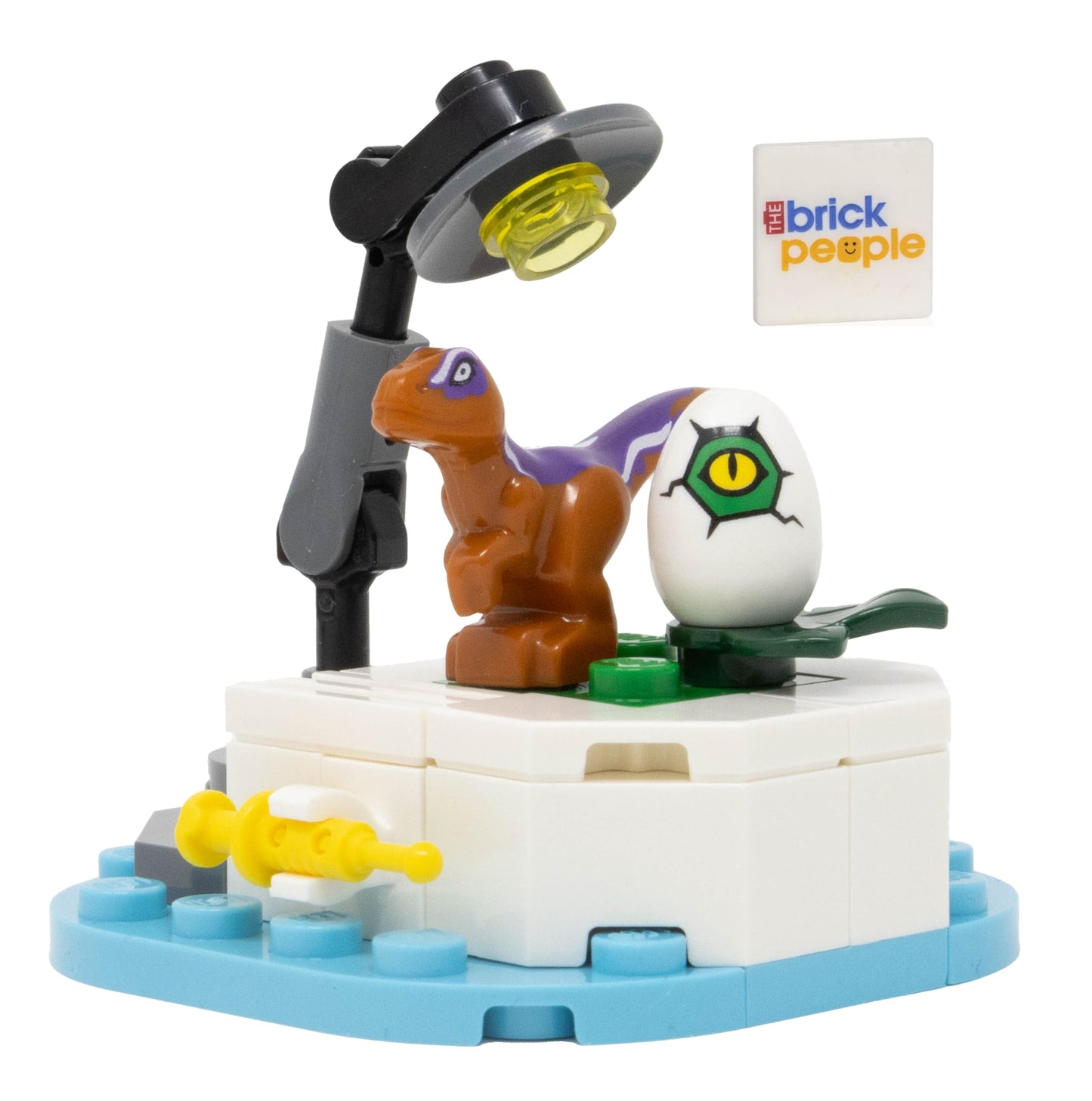 LEGO Jurassic World: Create a Raptor Laboratory with Baby Raptor – Authentic Minifig & Lab Scene