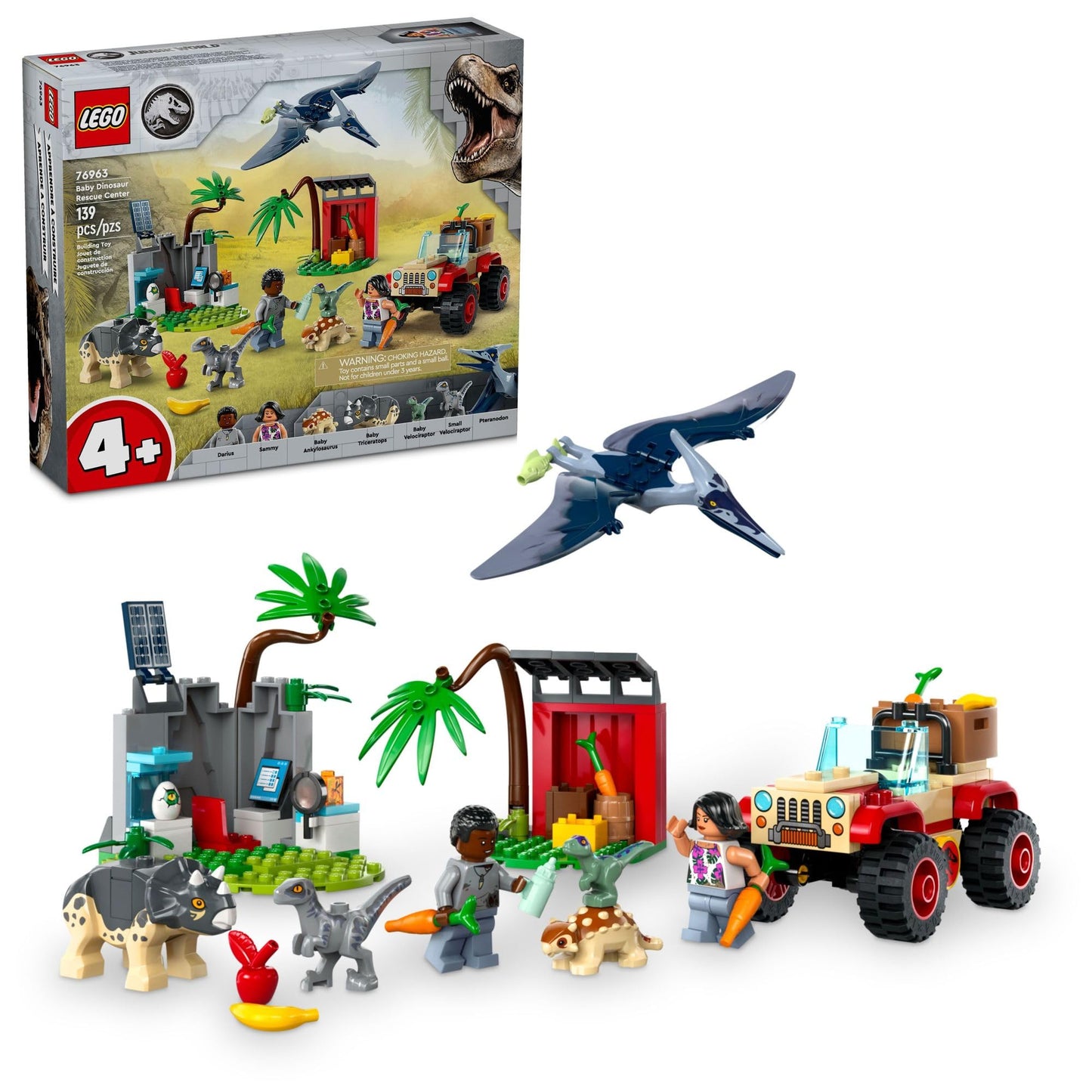 LEGO Jurassic World Raptor and Titanosaurus Tracking Mission – 76963 | Building & Pretend Play Toy for Ages 7+