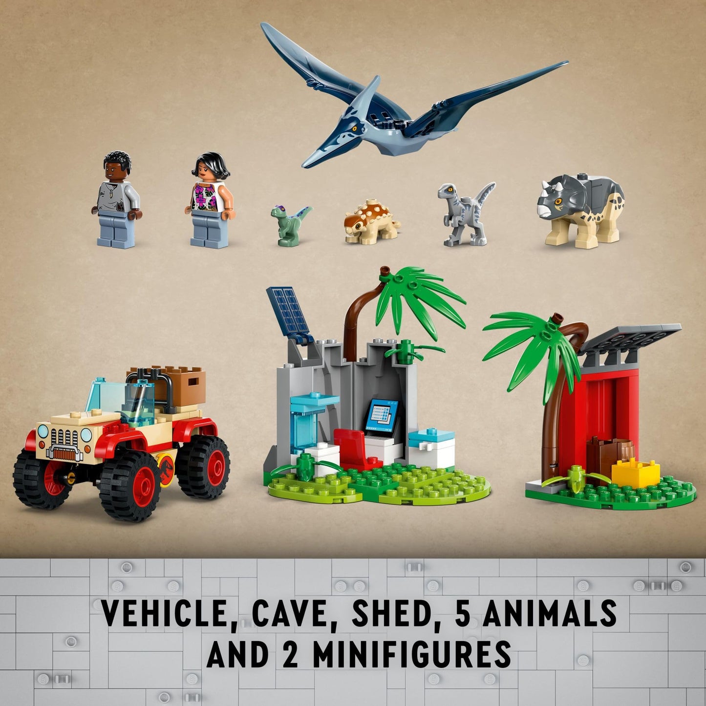 LEGO Jurassic World Raptor and Titanosaurus Tracking Mission – 76963 | Building & Pretend Play Toy for Ages 7+