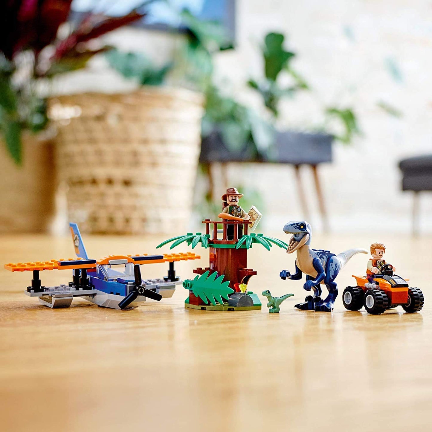LEGO Jurassic World Velociraptor: Biplane Rescue Mission 75942 | Buildable Plane, Raptor & Delta
