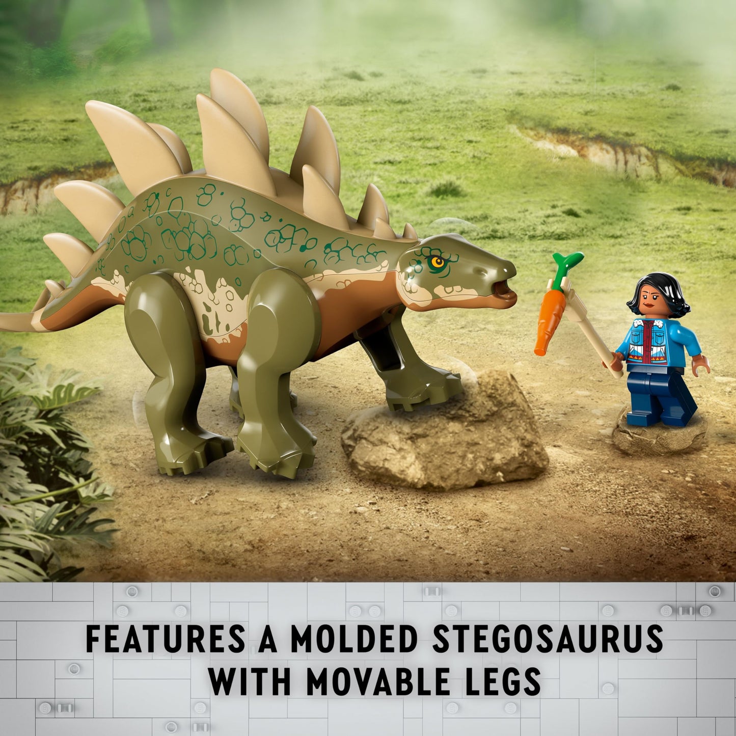 LEGO Jurassic World Dinosaur Missions: Stegosaurus Discovery (76965) – 420-Piece Dino Building Set
