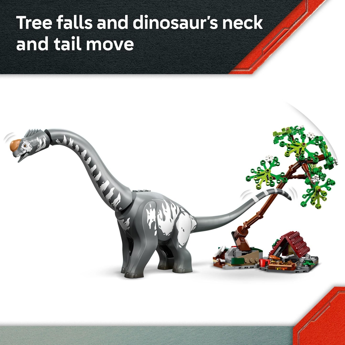LEGO Jurassic World Raptor & Titanosaurus Tracking Mission 76973 – Build & Learn Dino Toy