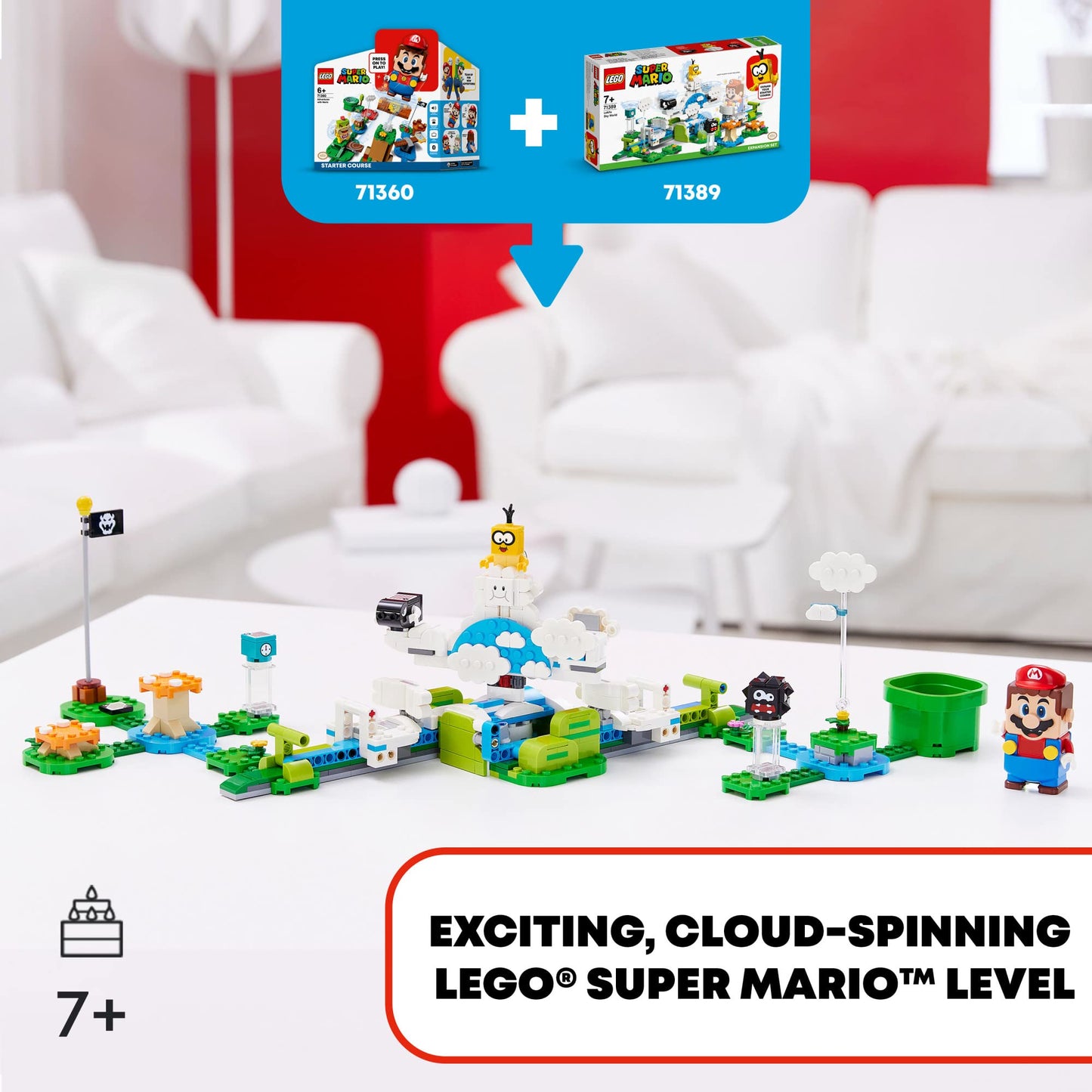 LEGO Super Mario Lakitu Sky World Expansion Set 71389 | 484 Pieces