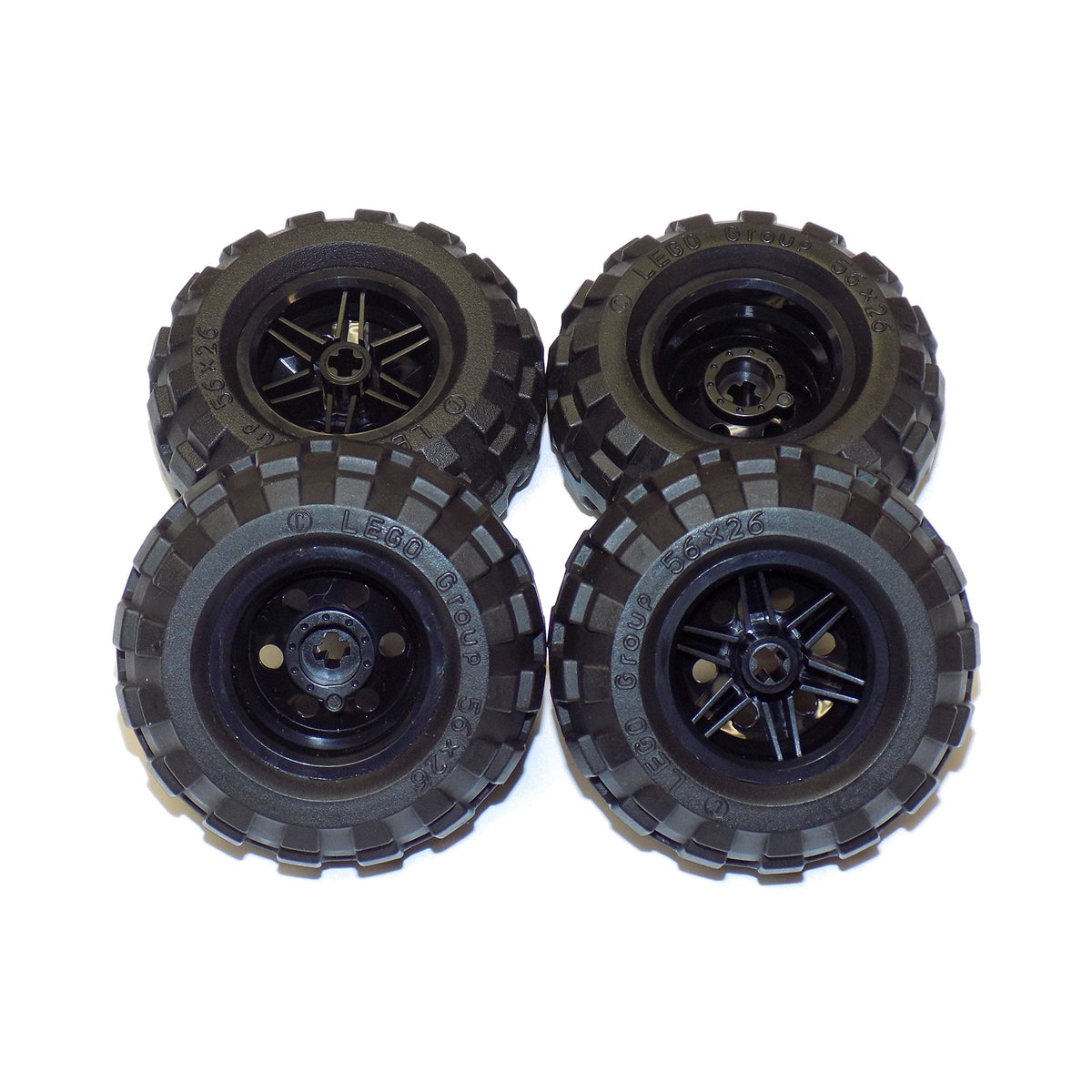 LEGO Large Black Tire & Wheel Pack (8 Pieces) | New LEGO Parts
