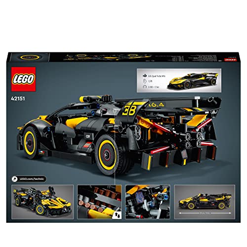 LEGO Technic Le Bolide Bugatti 42151 – 905-Piece Racing Model for 9+