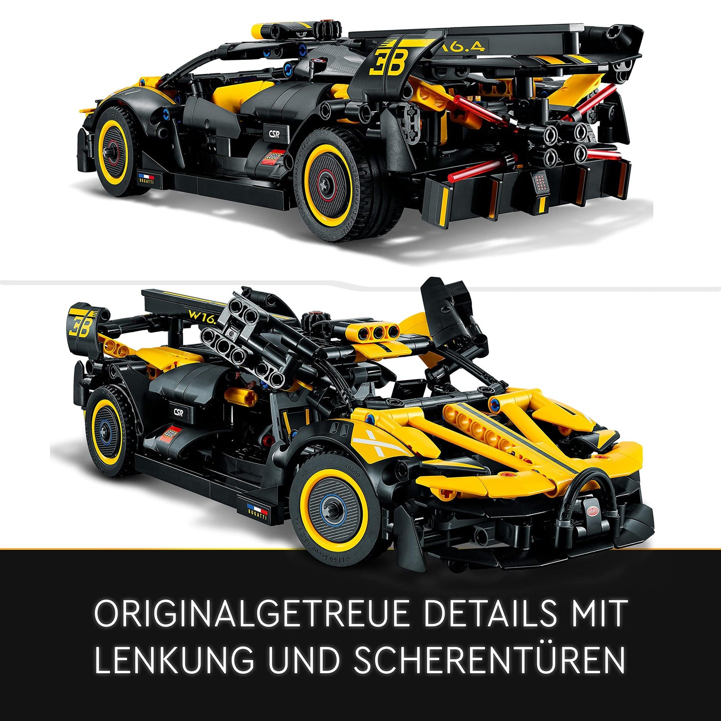 LEGO Technic Le Bolide Bugatti 42151 – 905-Piece Racing Model for 9+