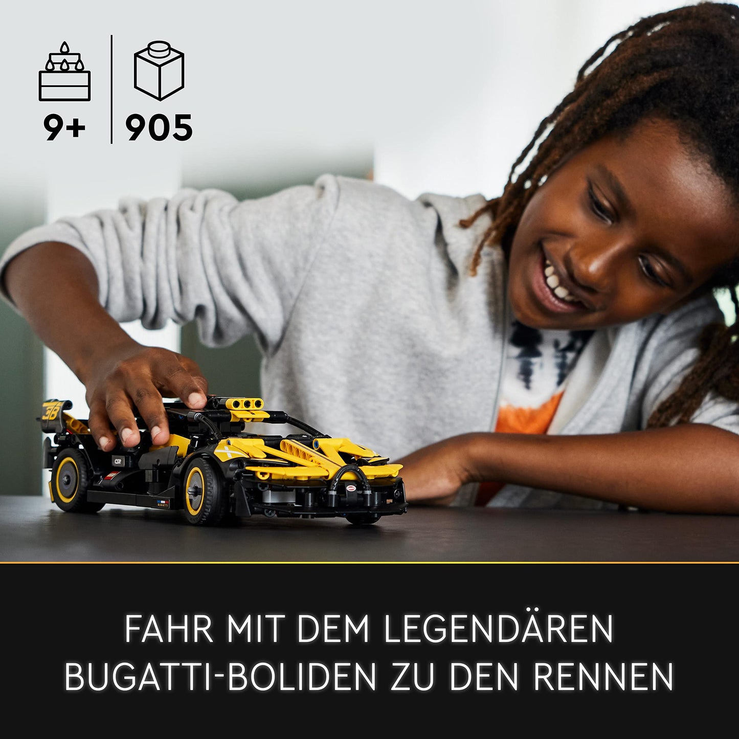 LEGO Technic Le Bolide Bugatti 42151 – 905-Piece Racing Model for 9+