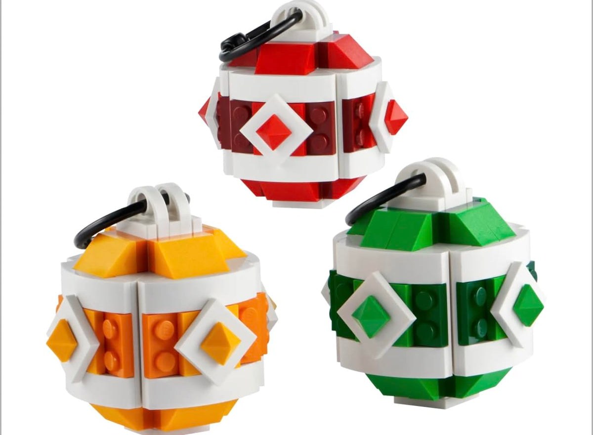 LEGO Limited Edition Christmas Decorations Set (40604) – 3 Festive Ornaments for Holiday Display