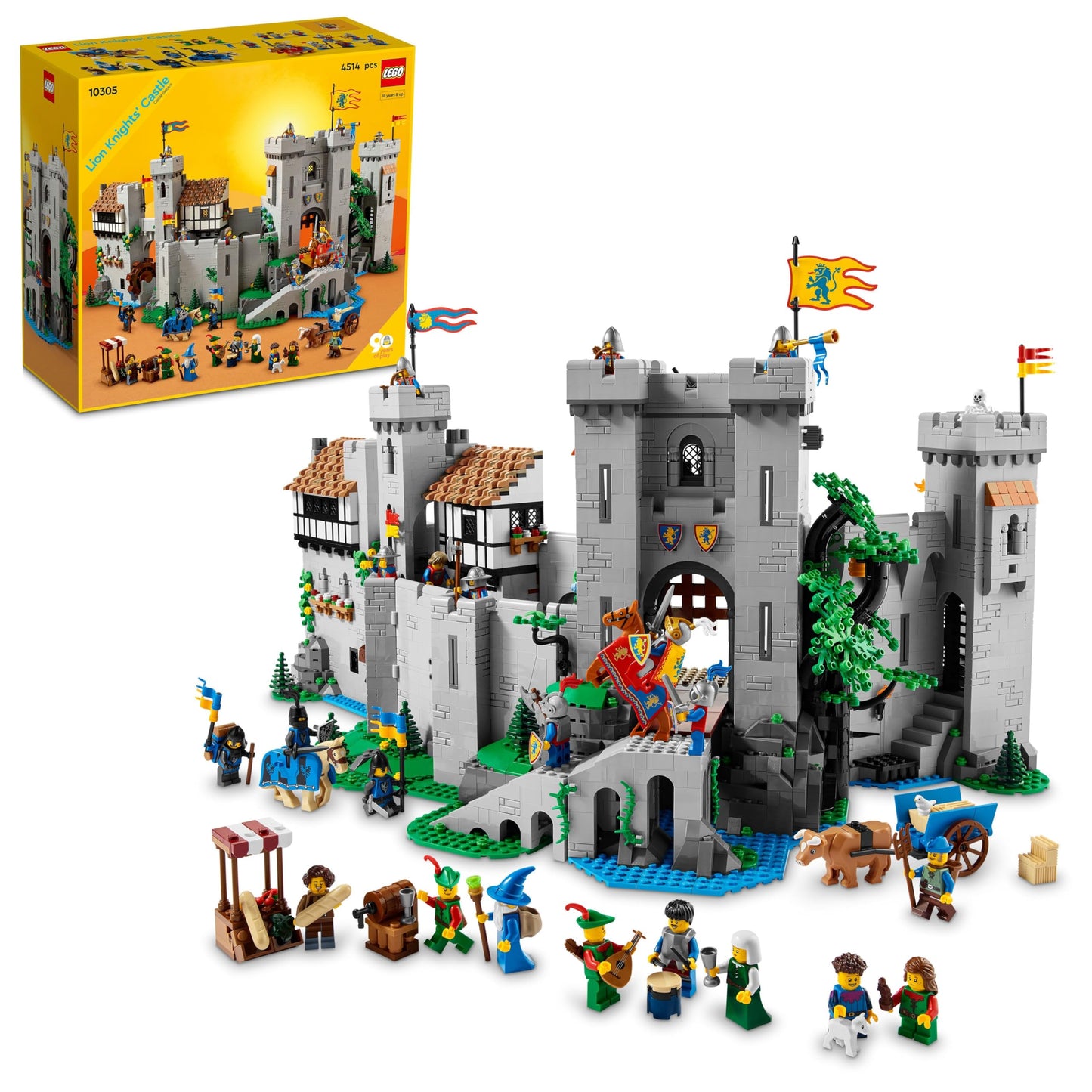 LEGO Lion Knights' Castle 10305 - 90 Years of LEGO History for Adult Builders
