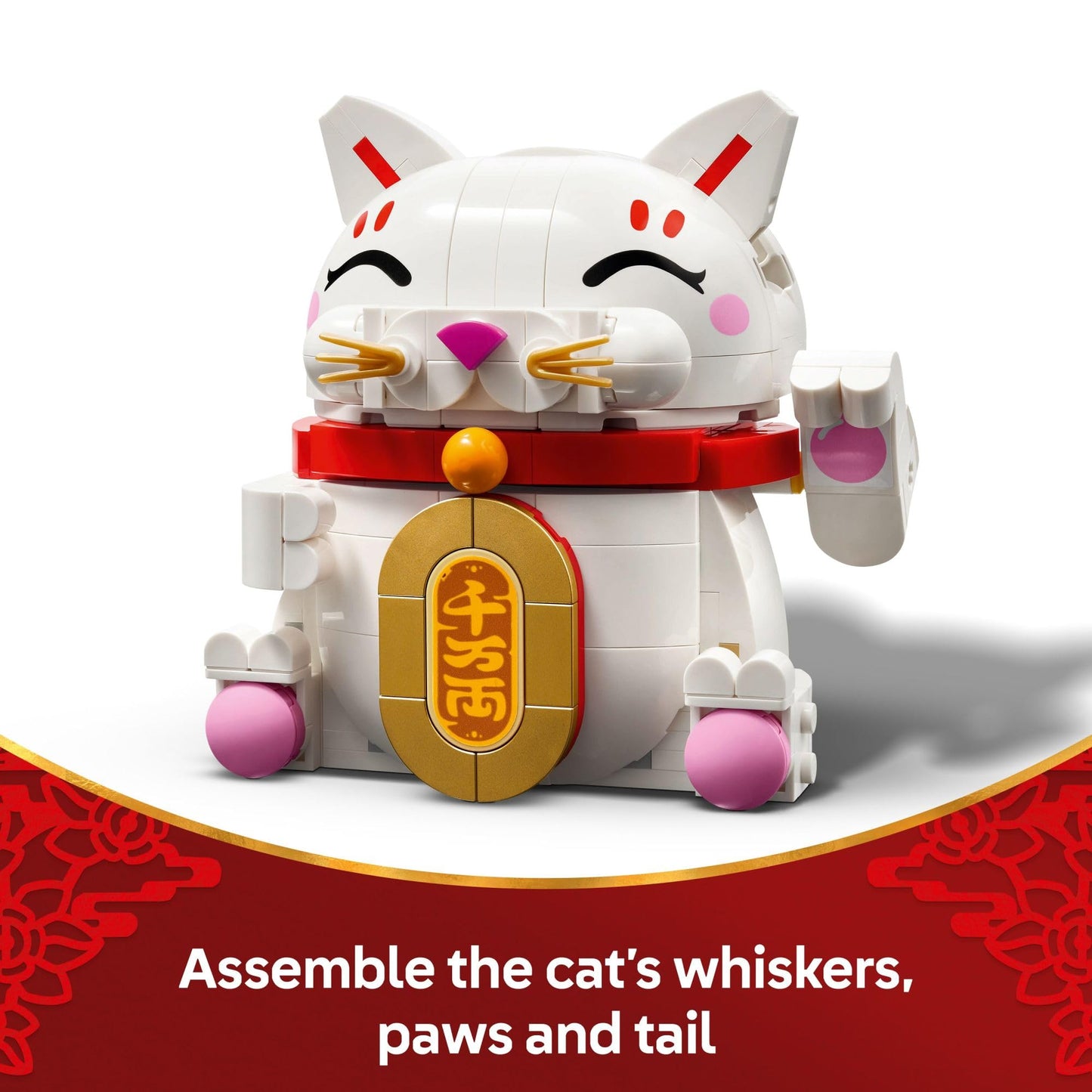 LEGO Lucky Cat 40813 – Waving Paw Figurine for Spring Festival & Chinese New Year