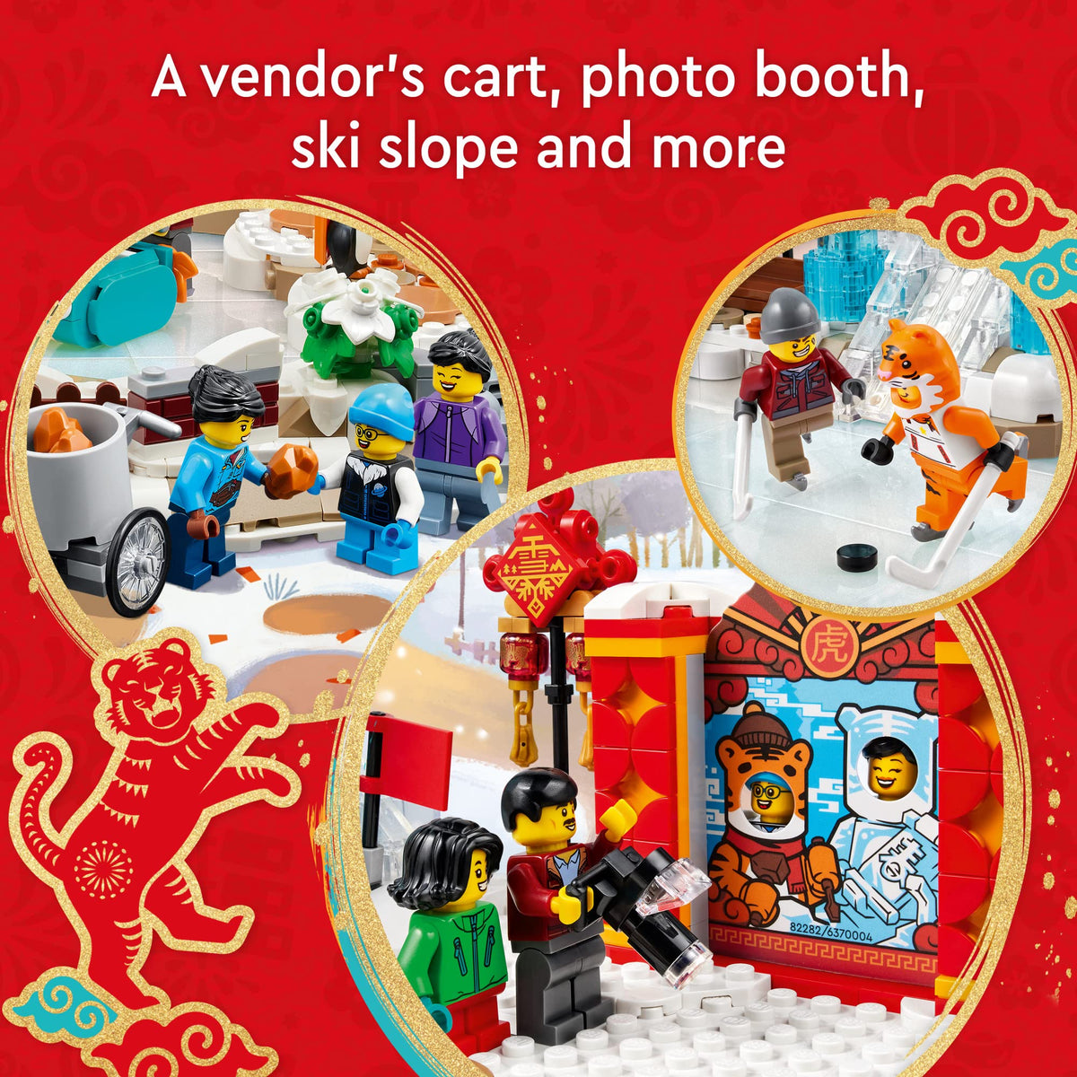 LEGO Lunar New Year Ice Festival 80109 Building Kit – 1,519 Pieces | 13 Minifigures | for Kids 8+