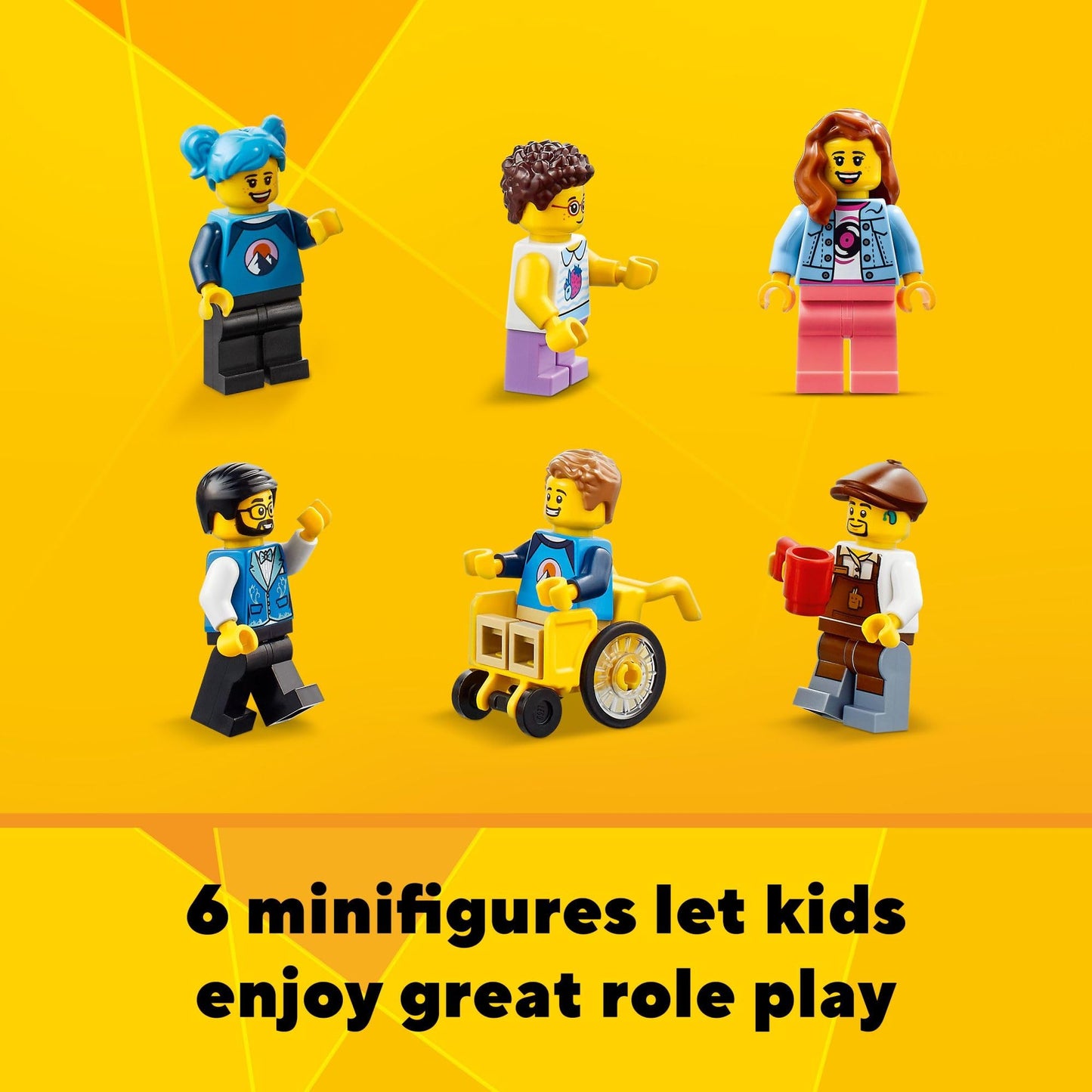 LEGO Creator Main Street 31141 – 3-in-1 City Building Set with 6 Minifigures