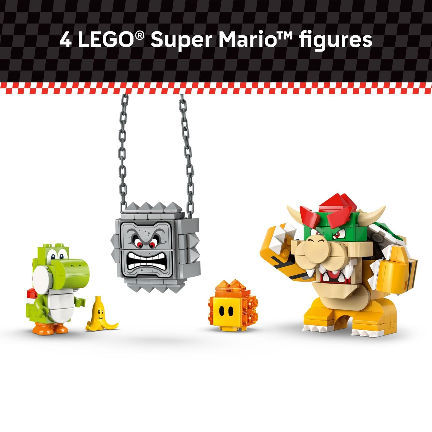 LEGO Super Mario Bowser's Castle (72039) – Mario Kart Race Set with Bowser & Yoshi