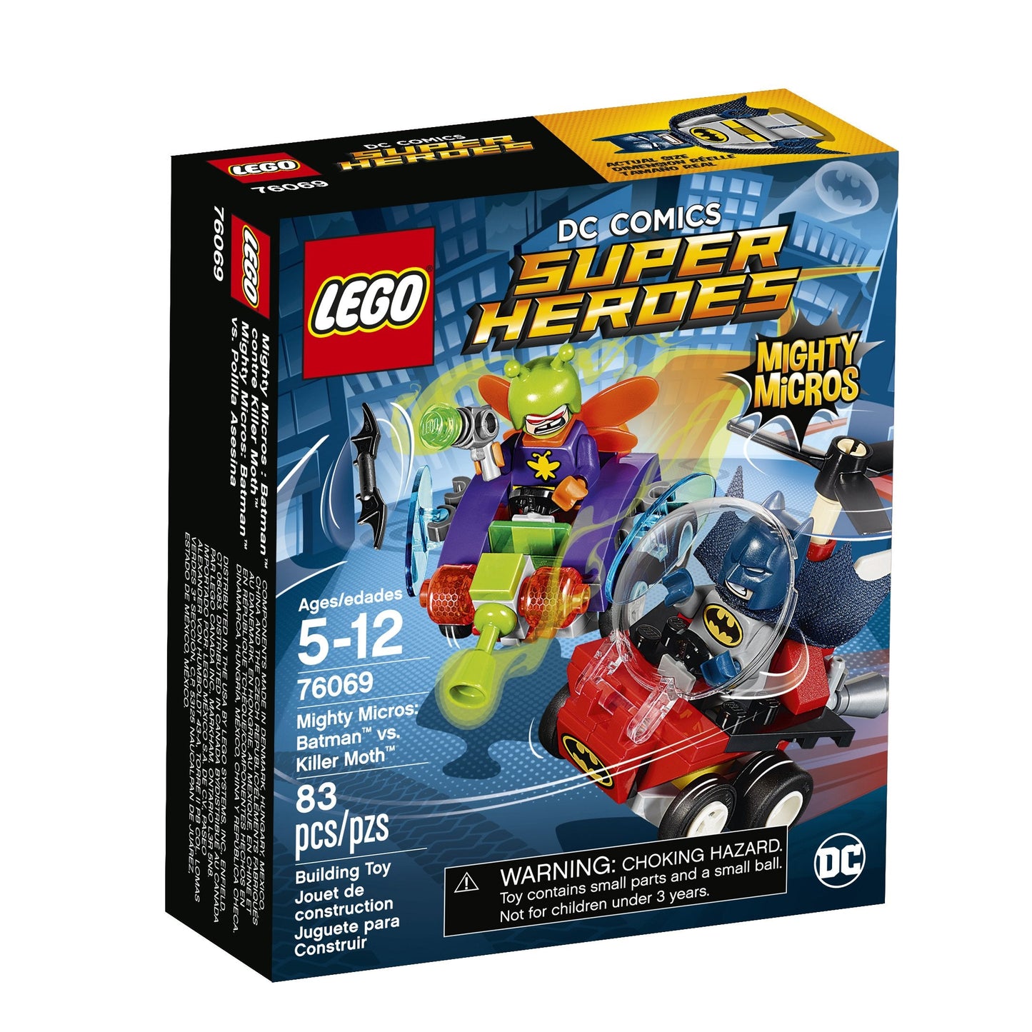 LEGO Mighty Micros Batman vs Killer Moth 76069 Building Kit – Micro Hero Battle