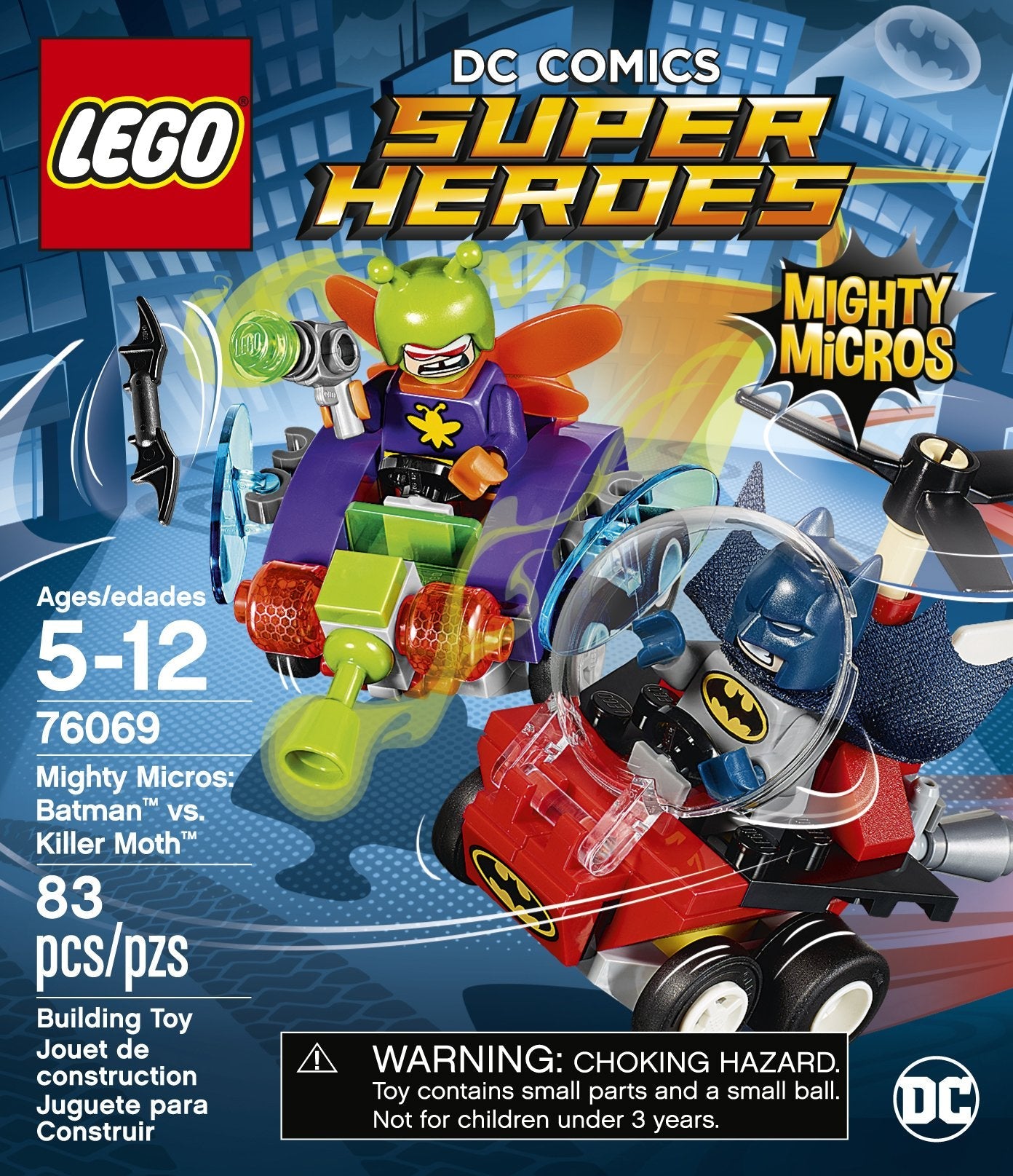 LEGO Mighty Micros Batman vs Killer Moth 76069 Building Kit – Micro Hero Battle