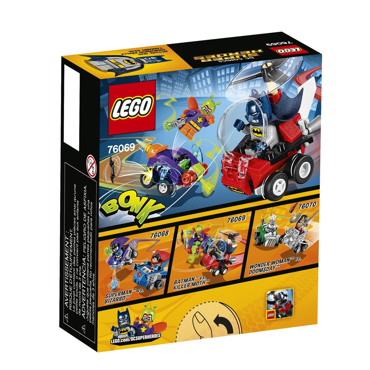 LEGO Mighty Micros Batman vs Killer Moth 76069 Building Kit – Micro Hero Battle