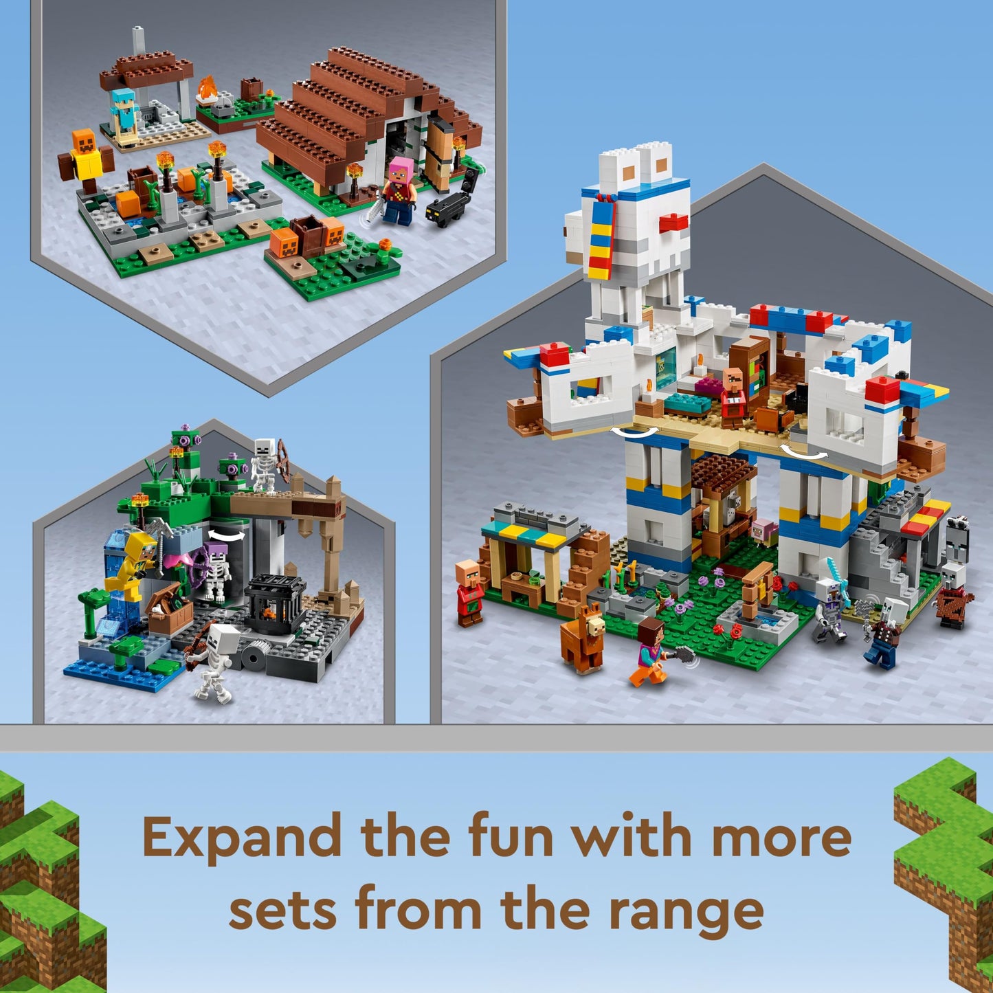LEGO Minecraft 21189 Skeleton Dungeon Set – Caves, Skeletons & Rotating Spawner