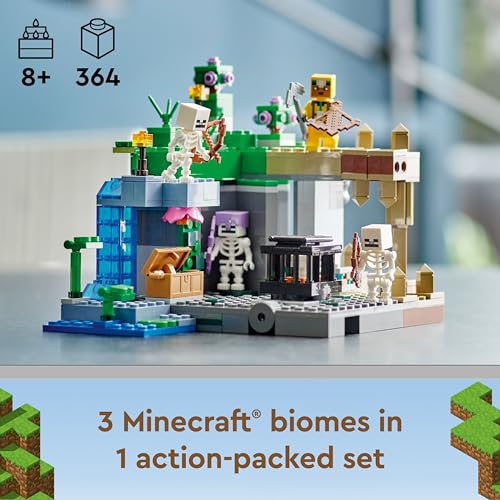 LEGO Minecraft 21189 Skeleton Dungeon Set – Caves, Skeletons & Rotating Spawner