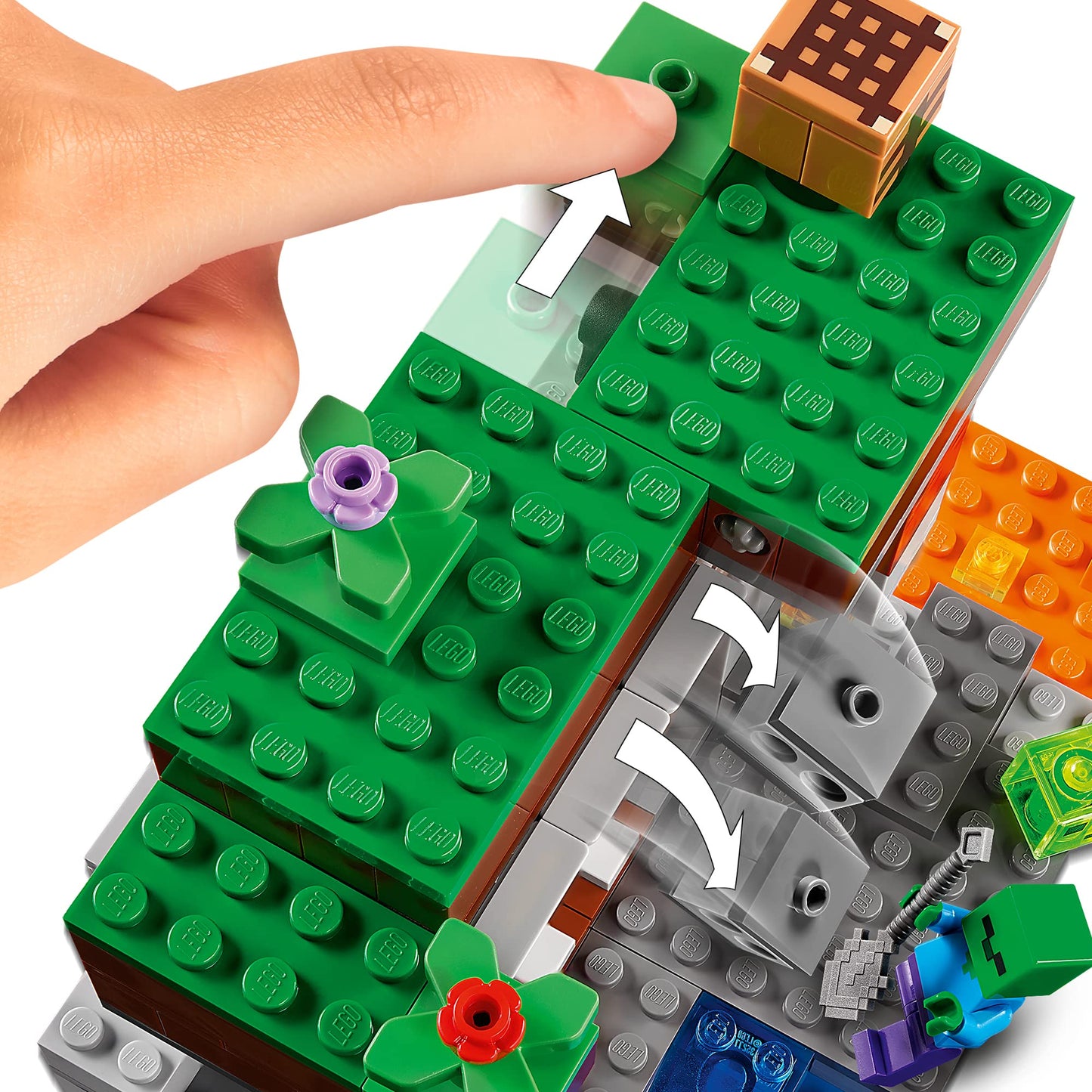 LEGO Minecraft The Abandoned Mine 21166 – Steve, Zombie & Spider Playset