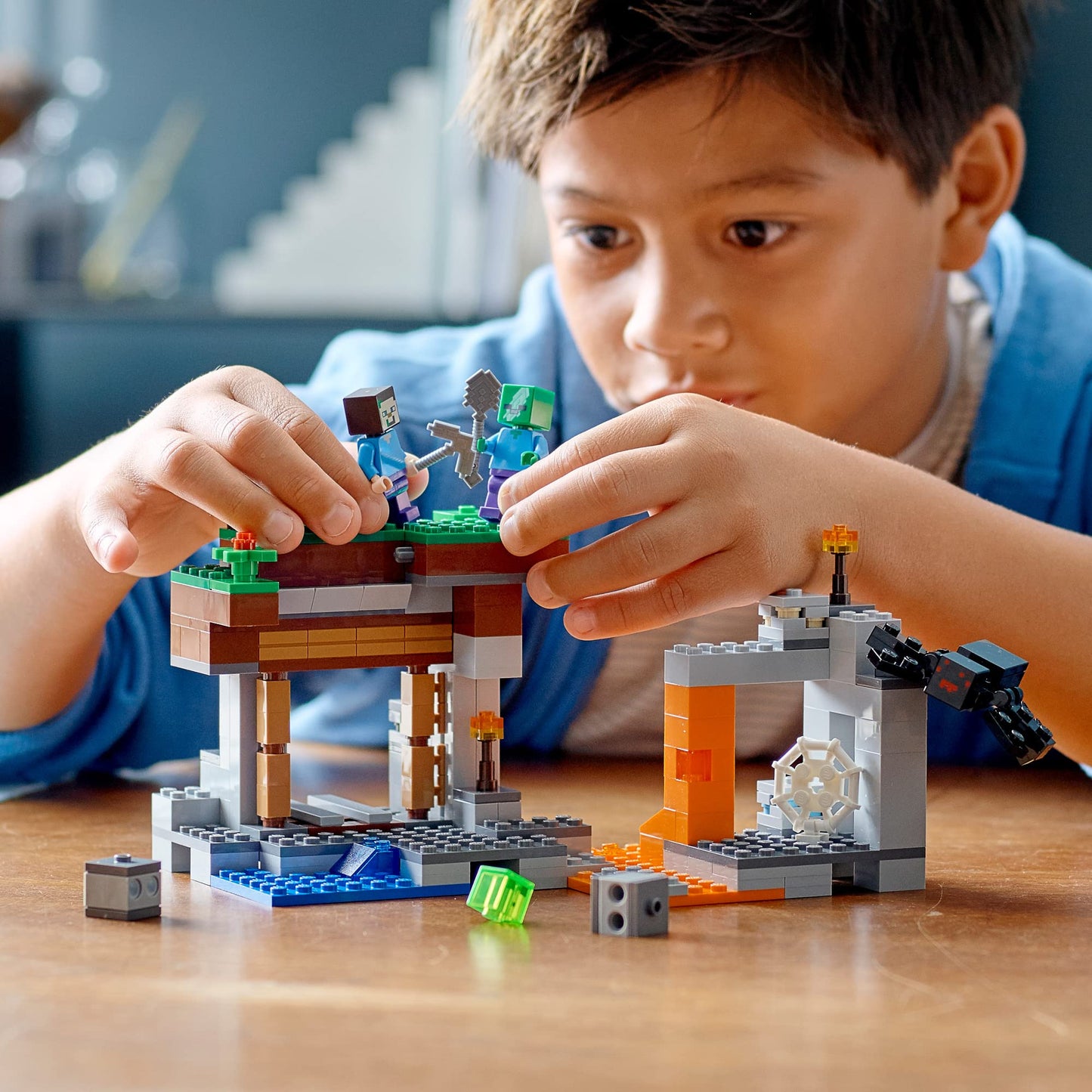 LEGO Minecraft The Abandoned Mine 21166 – Steve, Zombie & Spider Playset