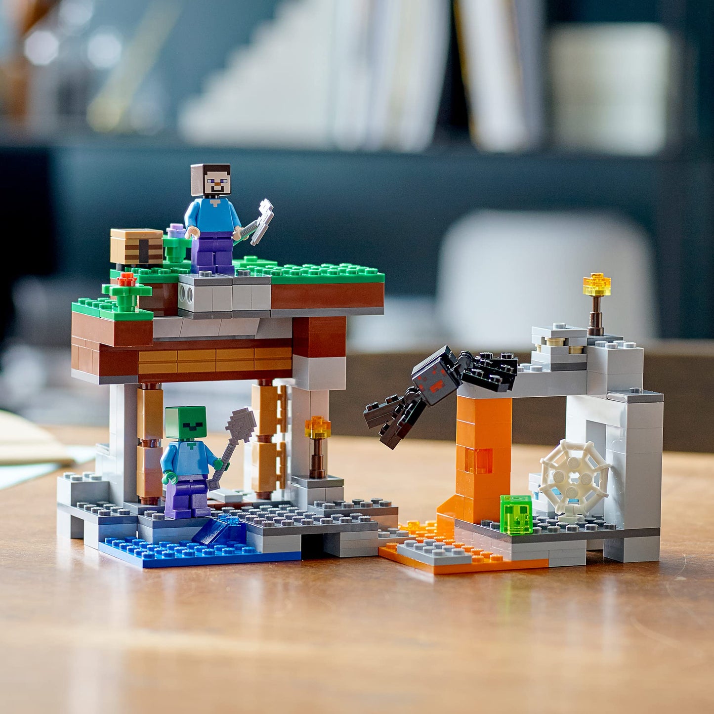 LEGO Minecraft The Abandoned Mine 21166 – Steve, Zombie & Spider Playset