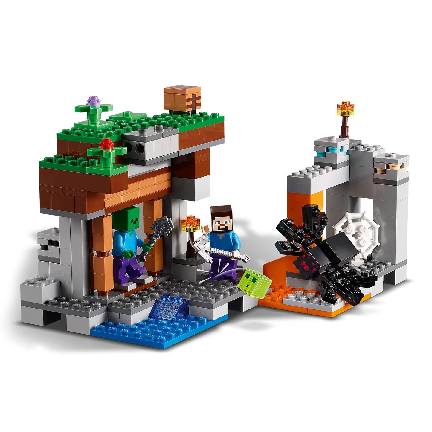 LEGO Minecraft The Abandoned Mine 21166 – Steve, Zombie & Spider Playset