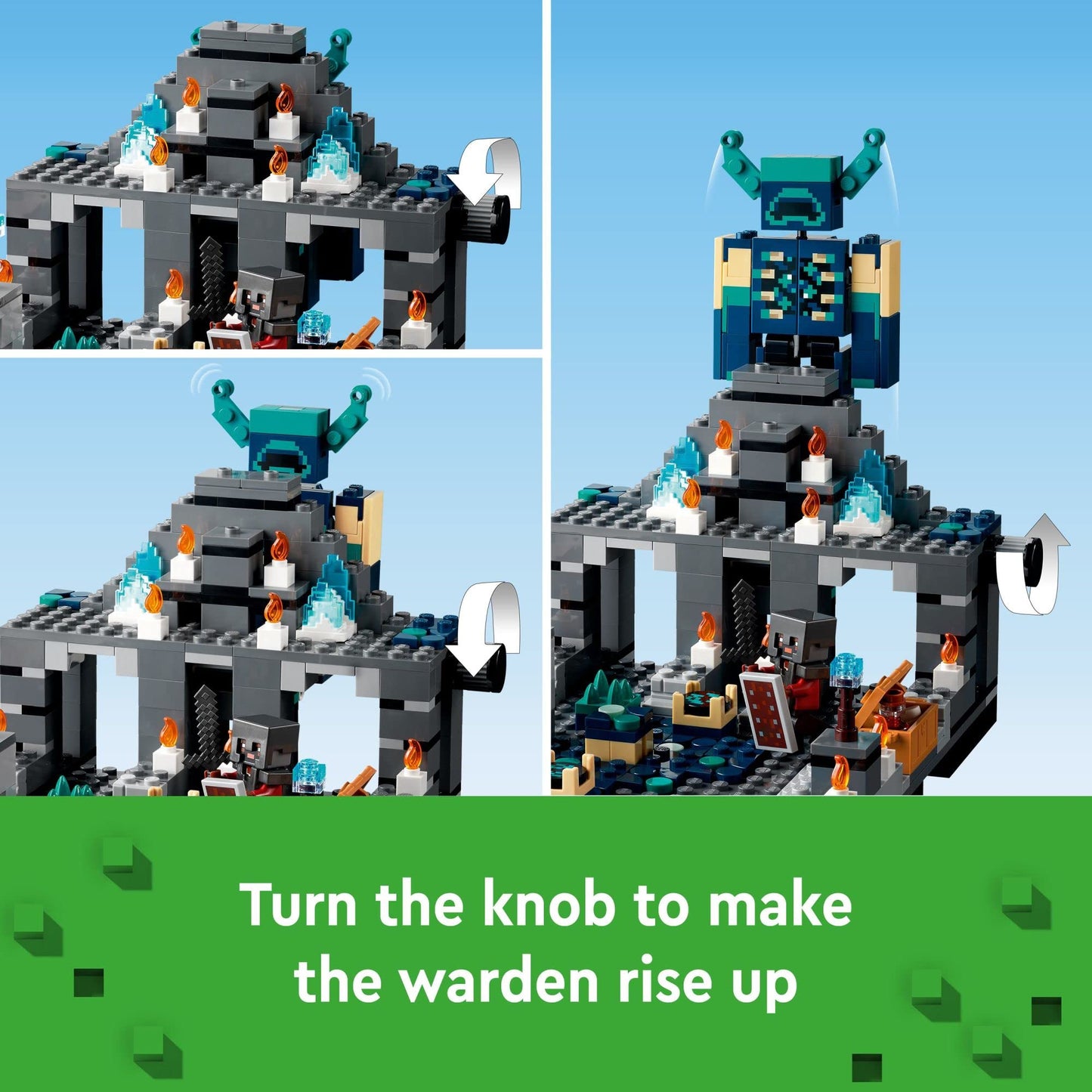 LEGO Minecraft The Deep Dark Battle Set 21246 – Ancient City, Warden & Tower Explosion