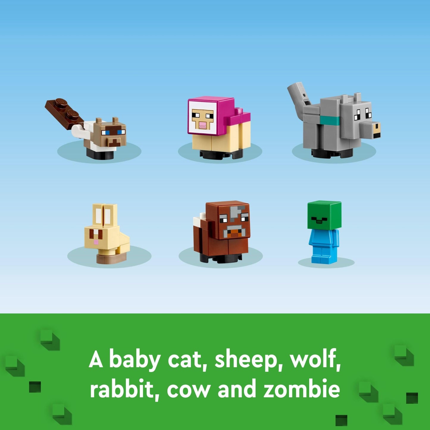 LEGO Minecraft Animal Sanctuary 21253 – 206-Piece Set with Efe Figure