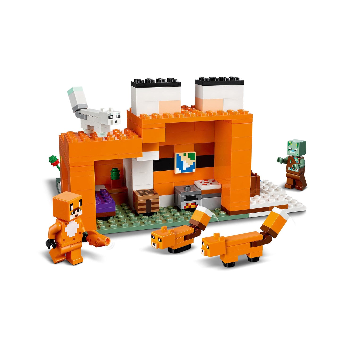 LEGO Minecraft The Fox Lodge House (21178) – 193-Piece Playset for Kids Aged 8+