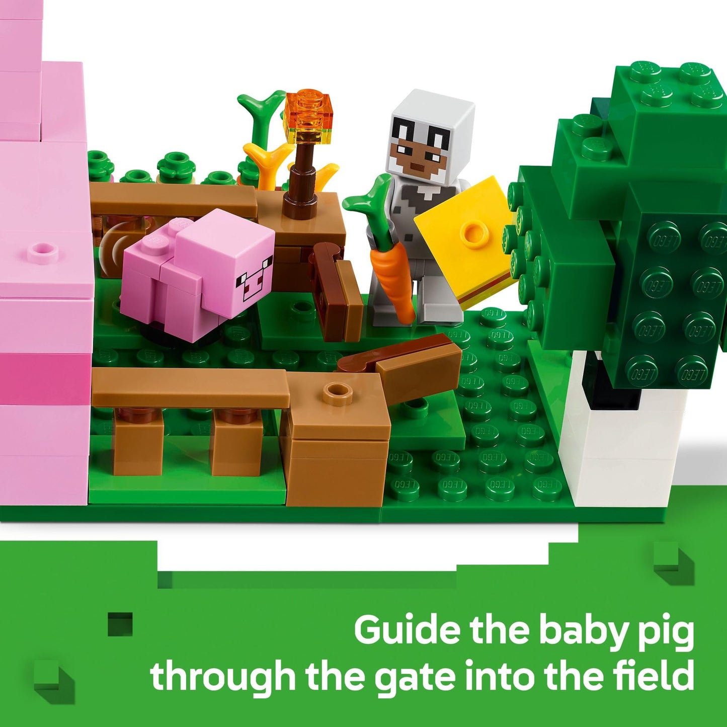 LEGO Minecraft Baby Pig House 21268 – 238-Piece Set with 5 Figures (Ages 7+)