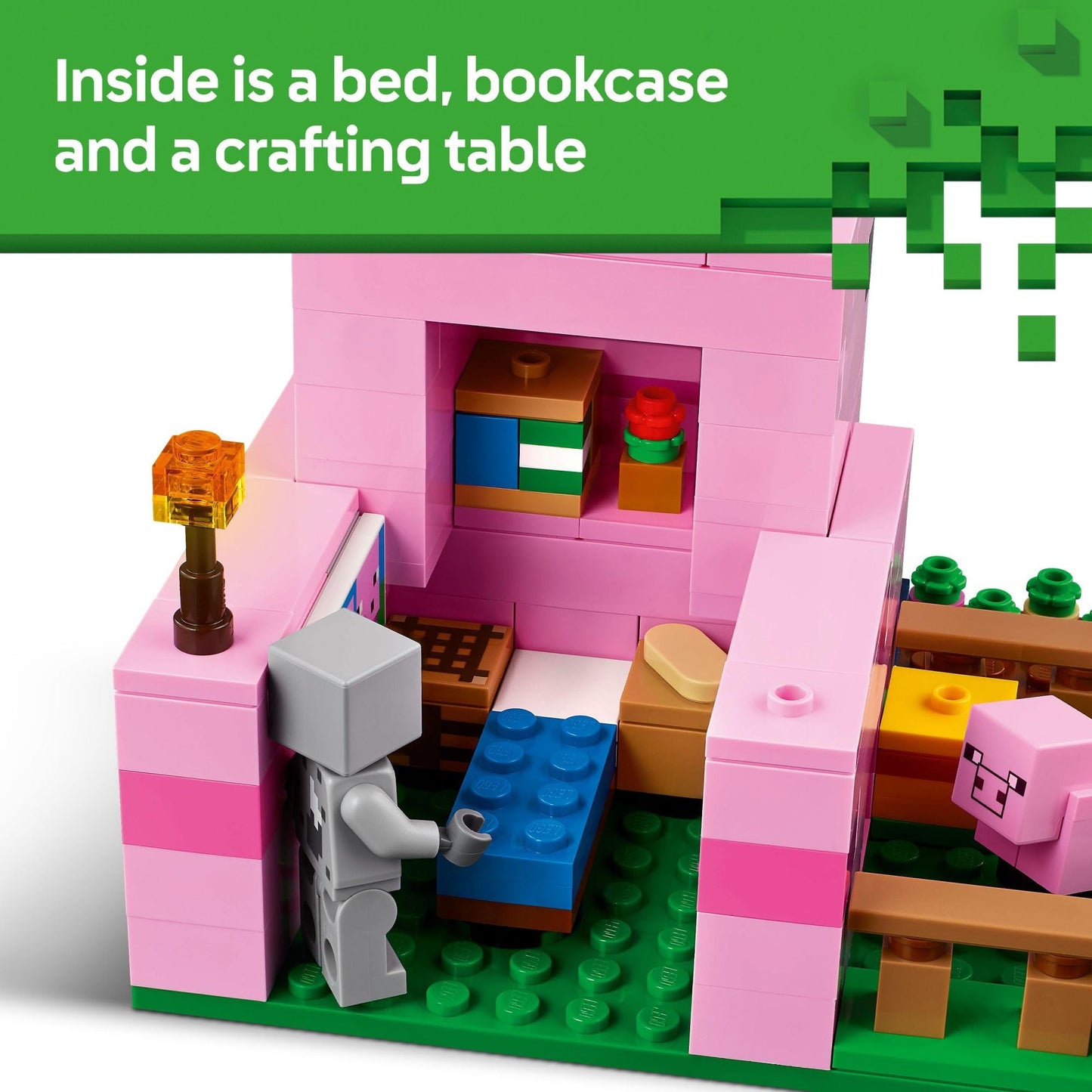 LEGO Minecraft Baby Pig House 21268 – 238-Piece Set with 5 Figures (Ages 7+)