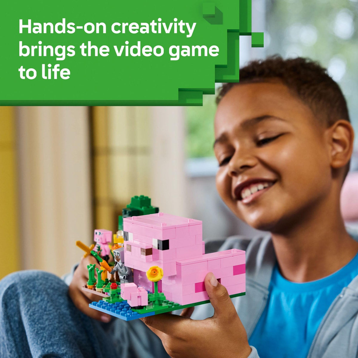 LEGO Minecraft Baby Pig House 21268 – 238-Piece Set with 5 Figures (Ages 7+)