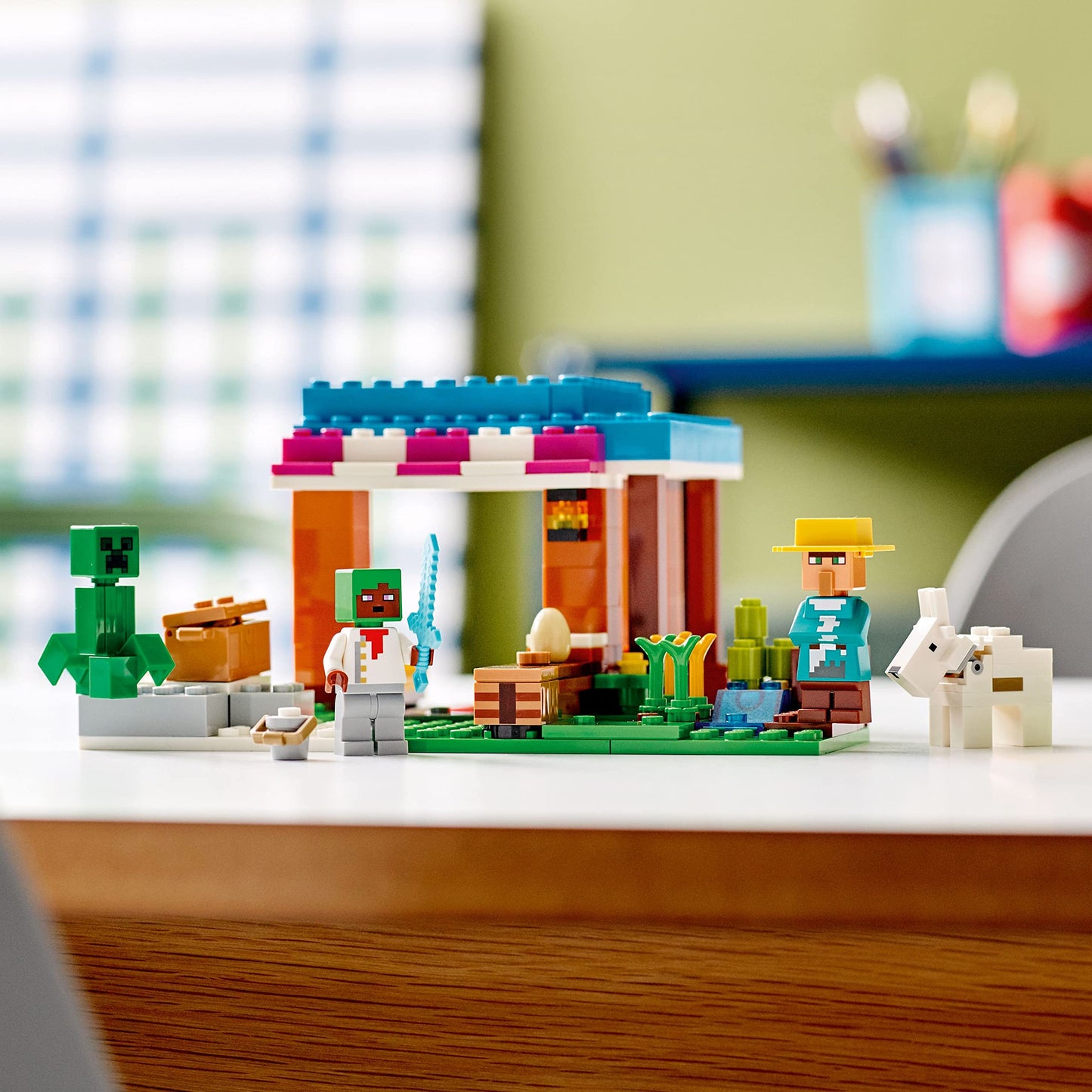 LEGO Minecraft The Bakery Building Kit 21184 – Village Playset for Kids 8+