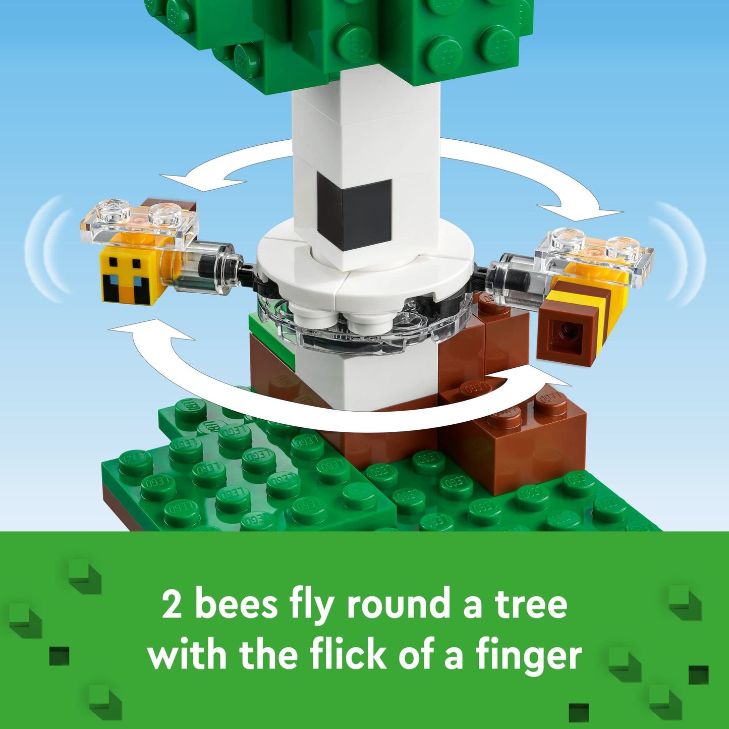 LEGO Minecraft The Bee Cottage 21241 – Buildable Bee House with Farm, Bees & Baby Zombie (Ages 8+)