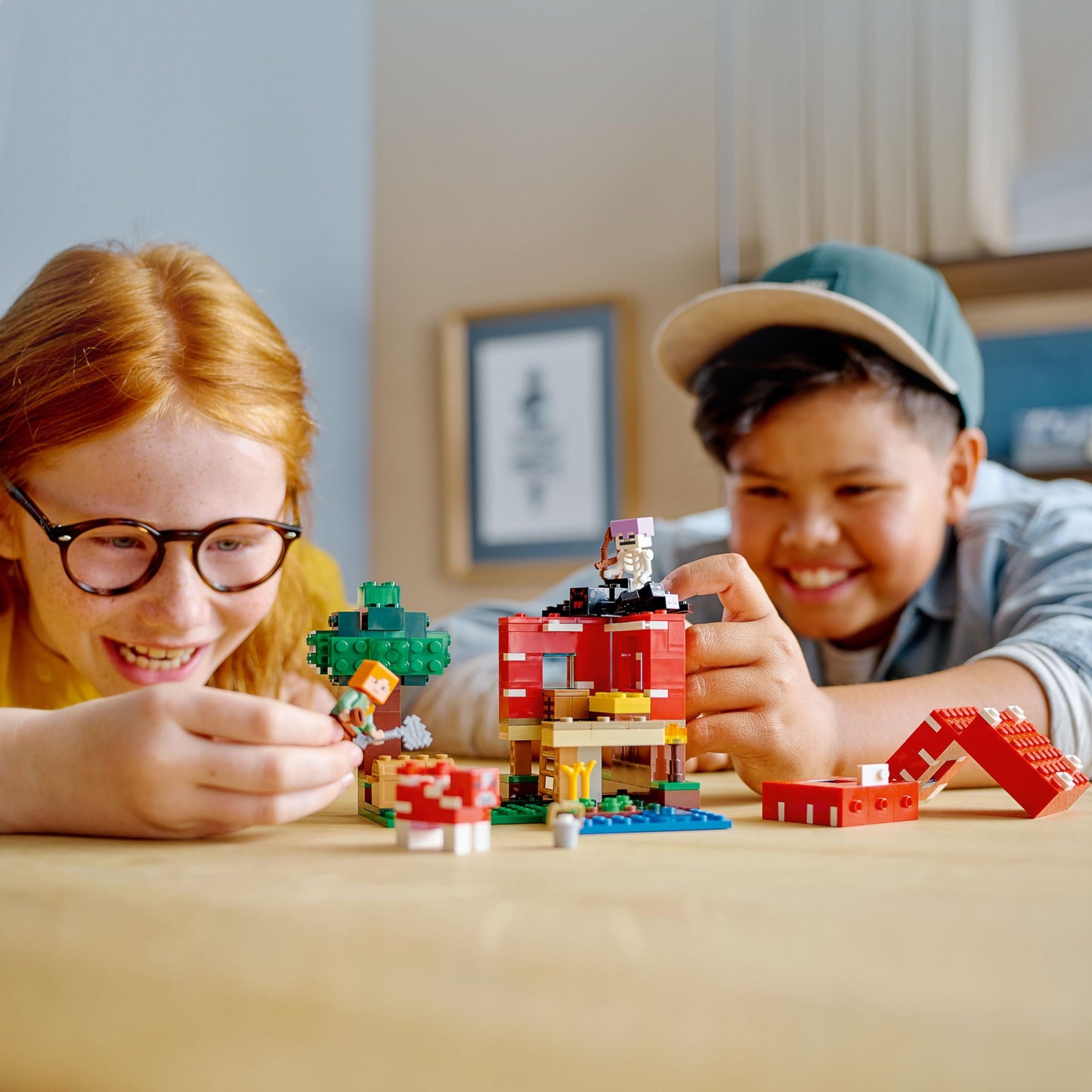 LEGO Minecraft The Mushroom House 21179 – Creative Building Toy for Kids 8+