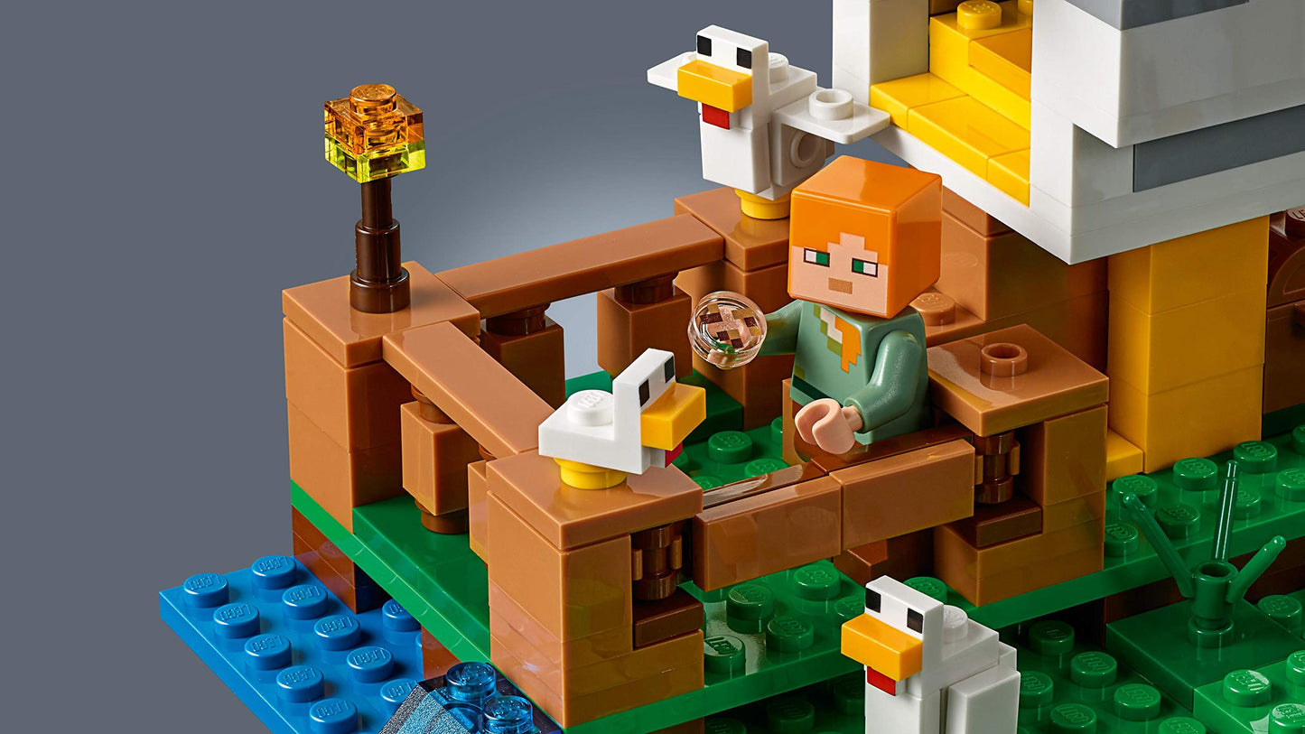 LEGO Minecraft The Chicken Coop 21140 Building Kit – 198 Pieces (Ages 7-14)