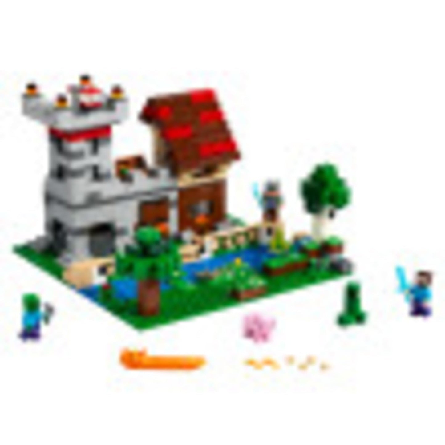 LEGO Minecraft The Crafting Box 3.0 21161 – Castle & Farm Building Set (564 Pieces)