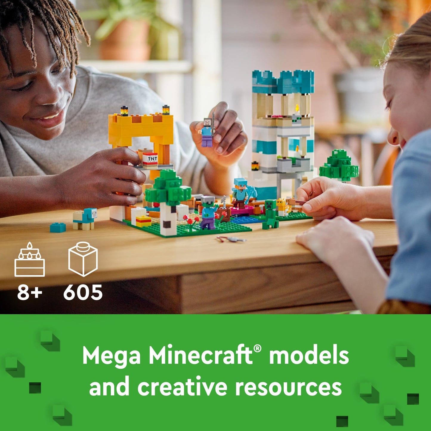 LEGO Minecraft The Crafting Box 4.0 (21249) – 2-in-1 Building Toy for Ages 8+