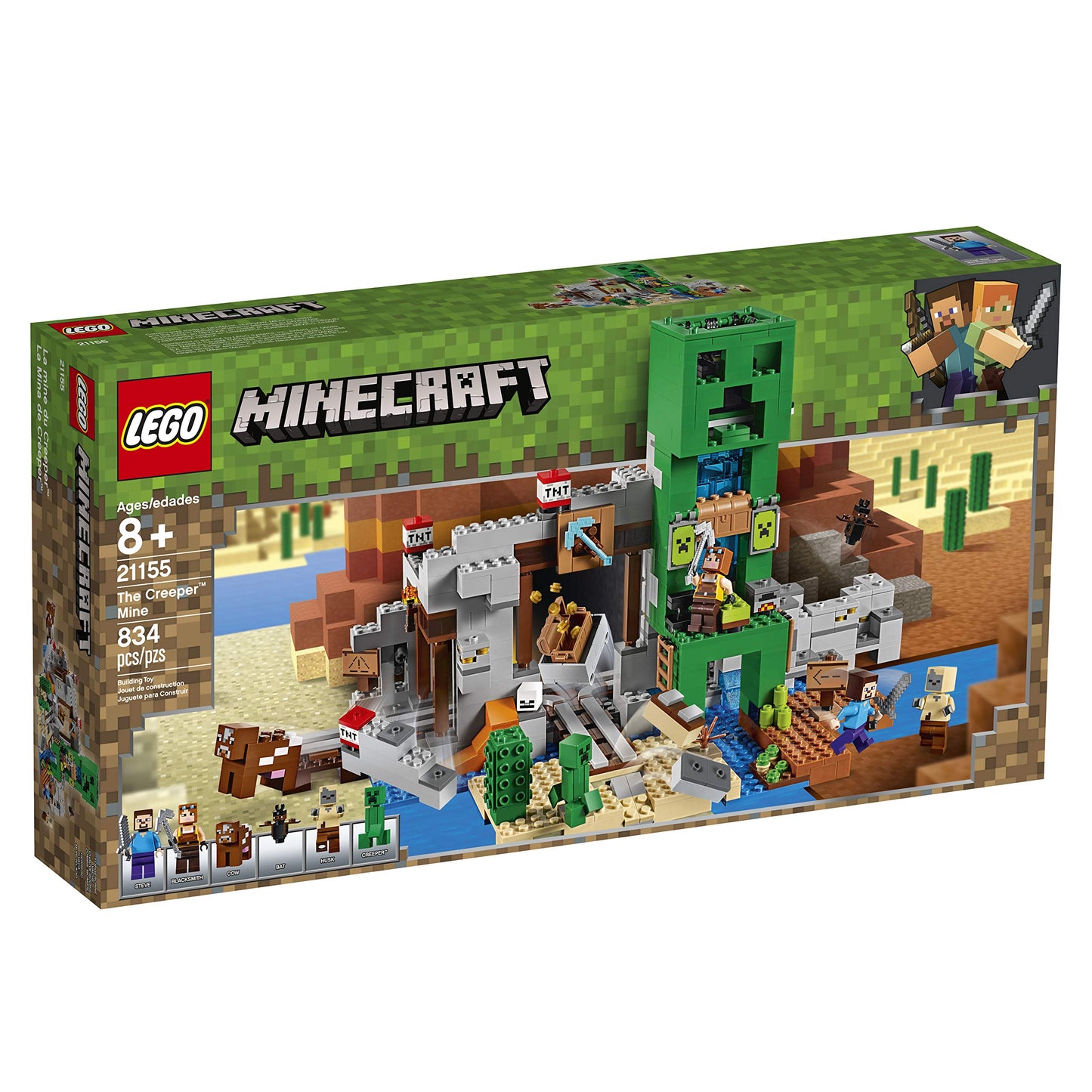 LEGO Minecraft The Creeper Mine 21155 Building Kit – 834 Pieces