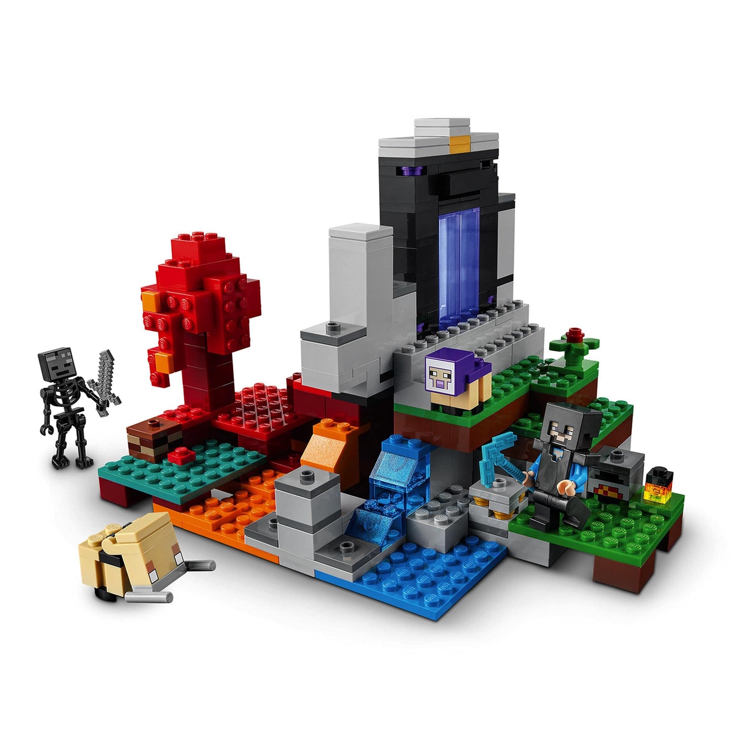LEGO Minecraft The Ruined Portal 21172 – Build, Explore, and Reconfigure