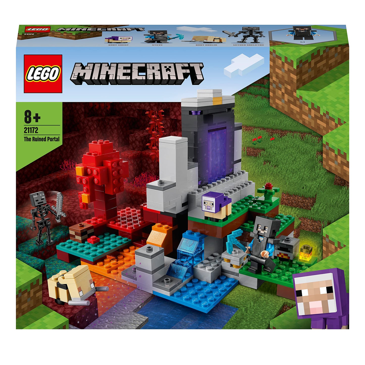 LEGO Minecraft The Ruined Portal 21172 – Build, Explore, and Reconfigure