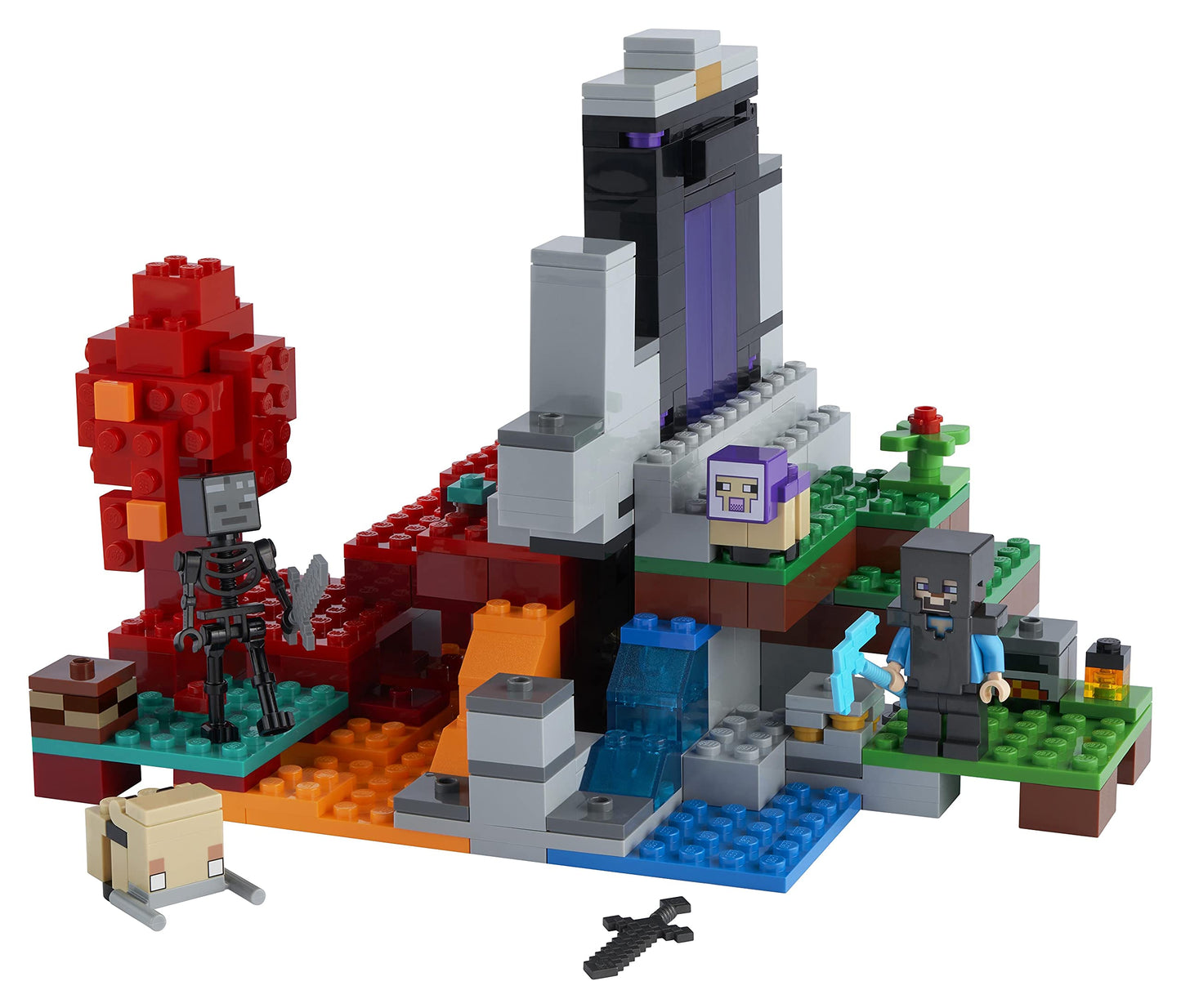 LEGO Minecraft The Ruined Portal 21172 – Build, Explore, and Reconfigure