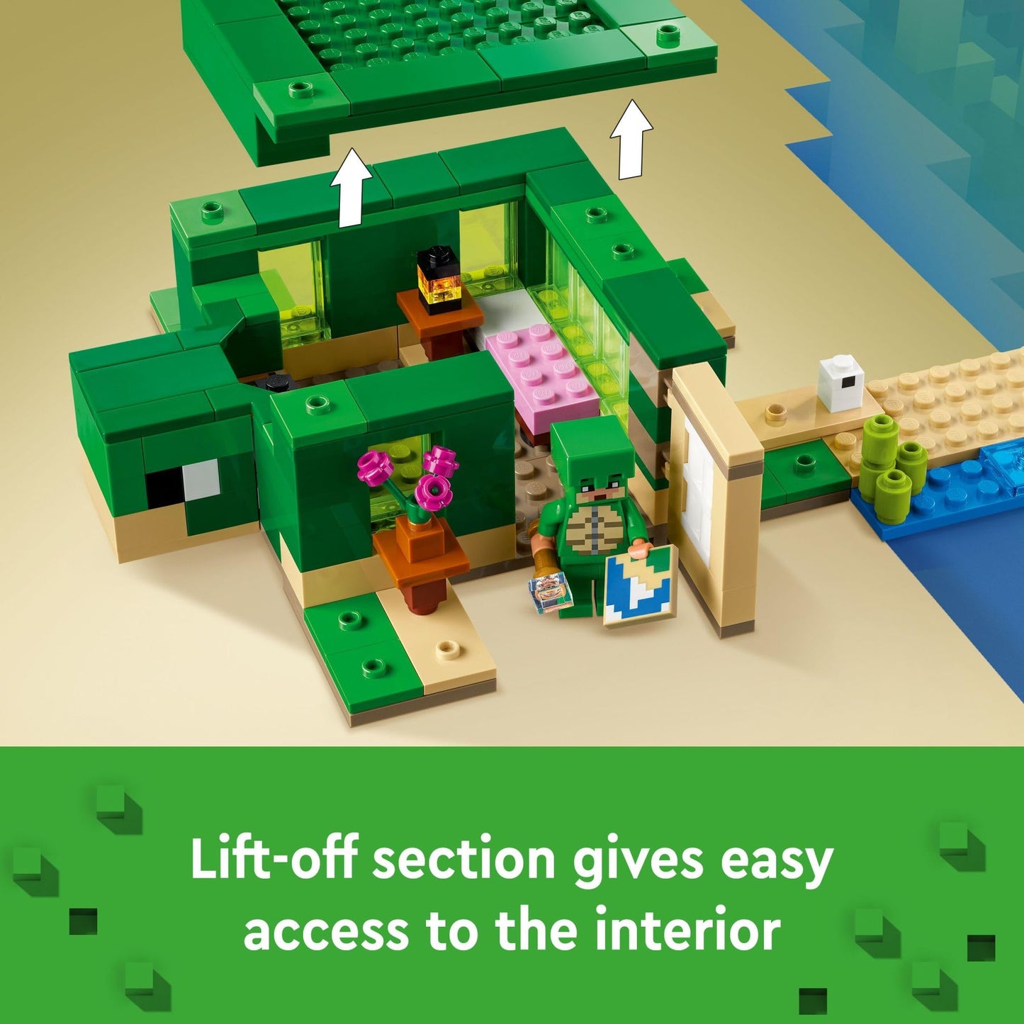 LEGO Minecraft Turtle Beach House 21254 – Creative Build & Play