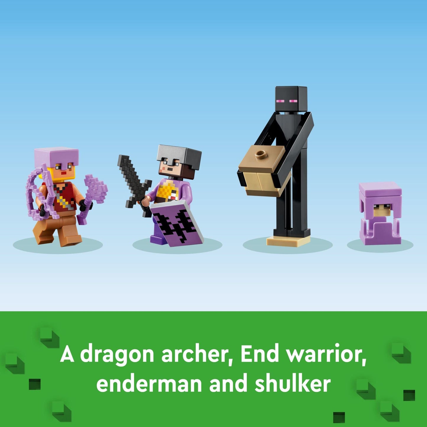 LEGO Minecraft The End Arena 21242 – PvP Battle Playset with Ender Dragon & Enderman (252 Pieces)