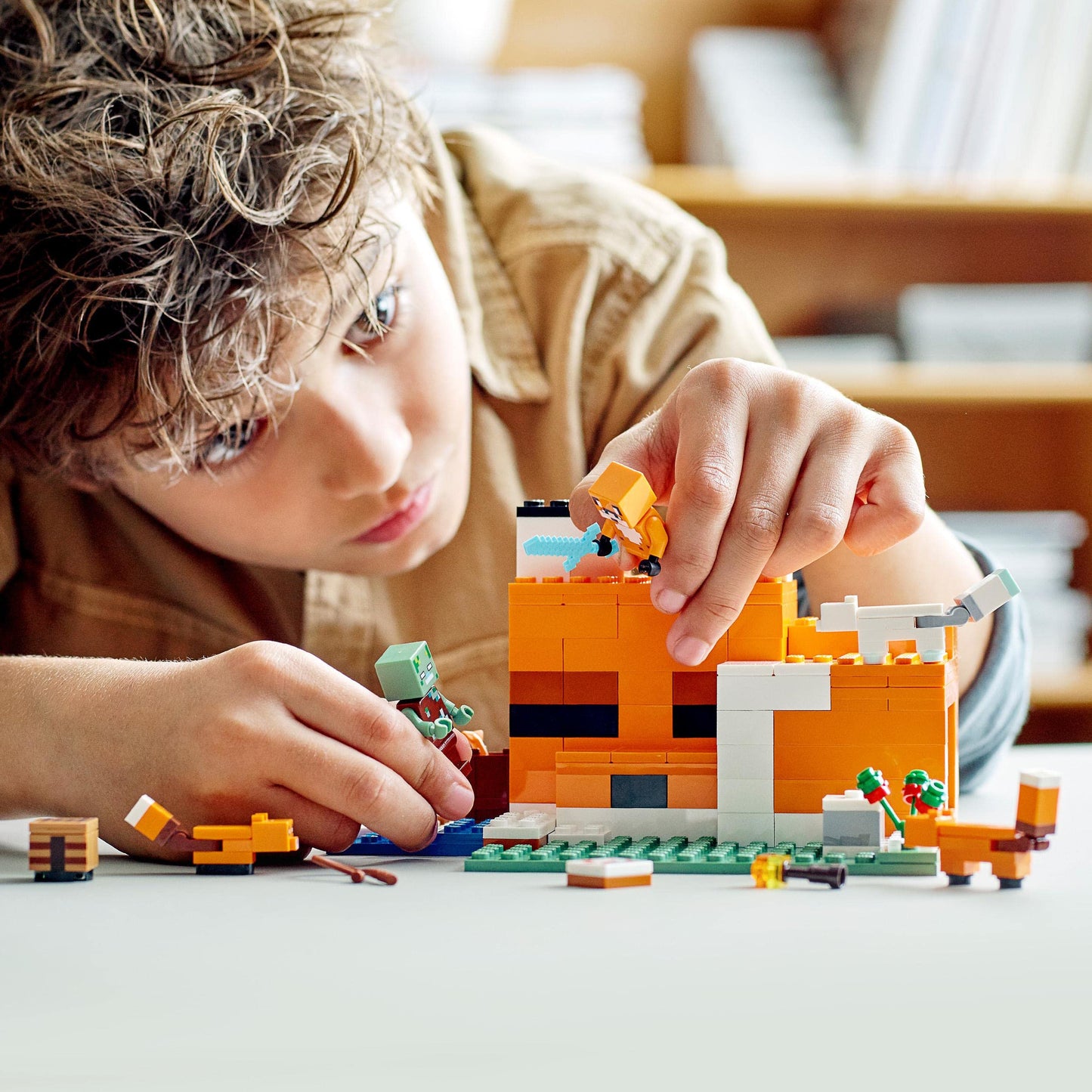 LEGO Minecraft The Fox Lodge House (21178) – 193-Piece Playset for Kids Aged 8+