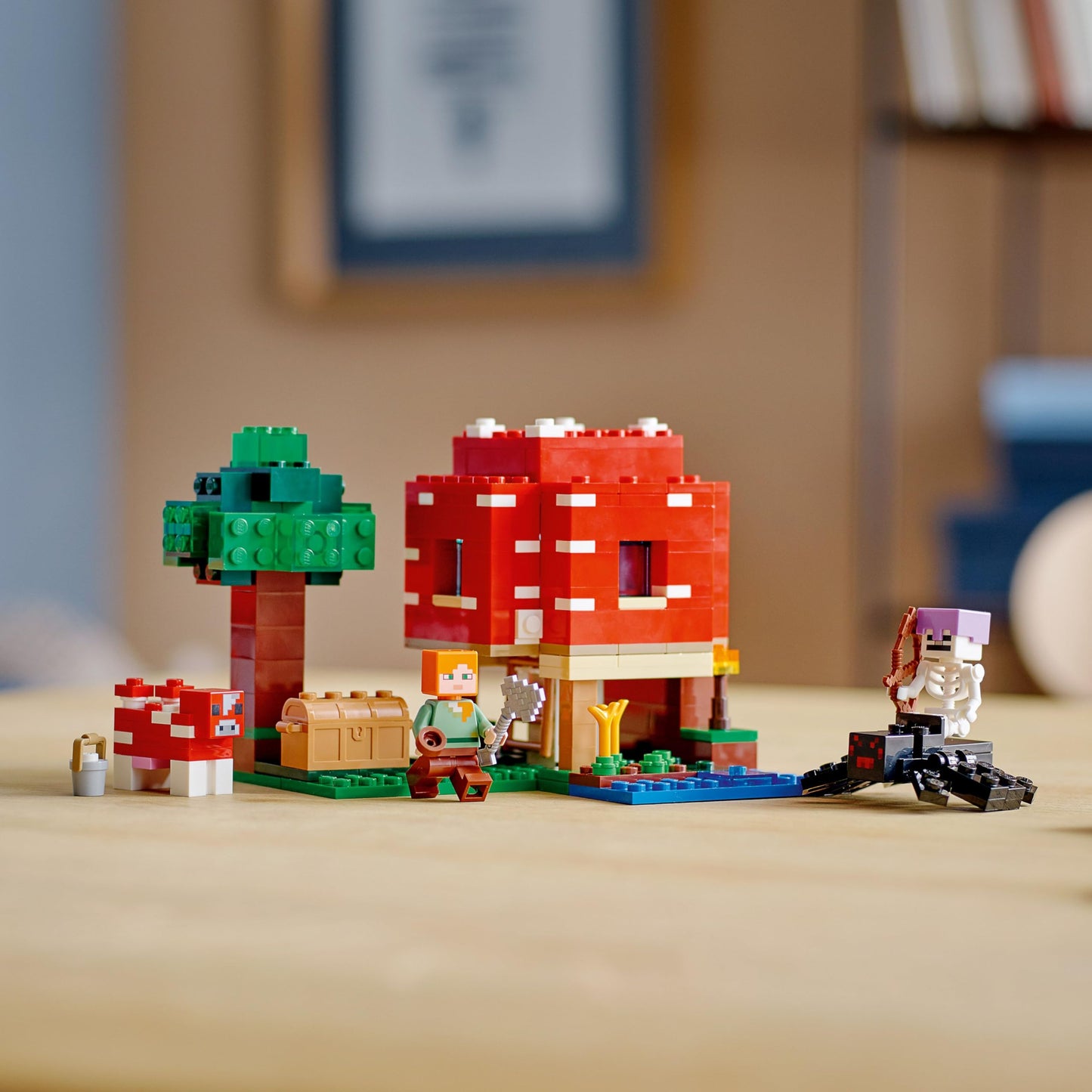 LEGO Minecraft The Mushroom House 21179 – Creative Building Toy for Kids 8+