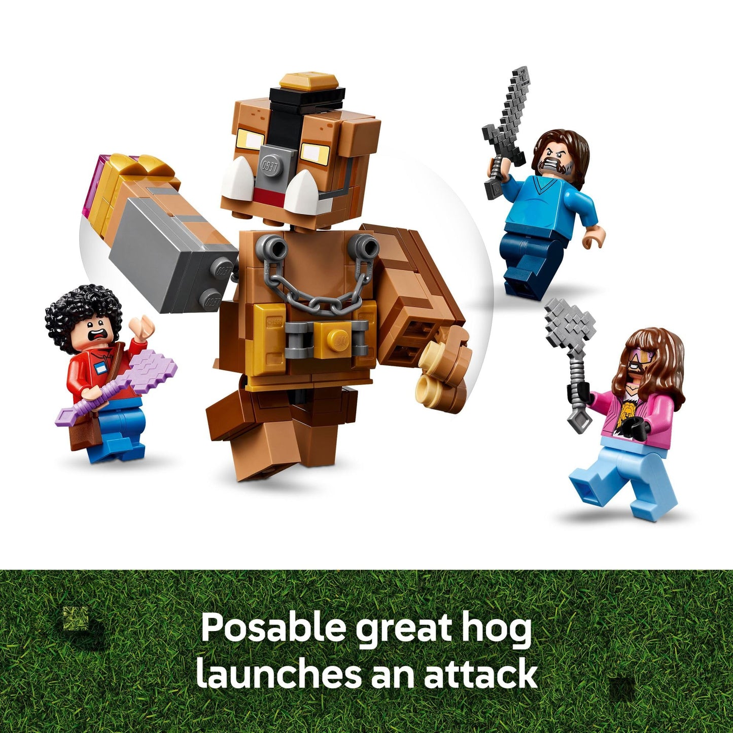 LEGO Minecraft Woodland Mansion Fighting Ring 21272 – 491-Piece Toy for Ages 10+ with Steve, Garrett & Henry