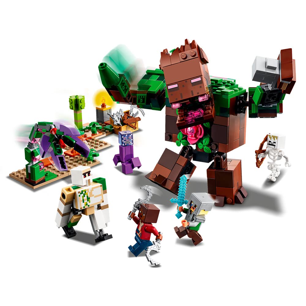LEGO Minecraft The Jungle Abomination 21176 Building Kit Playset – 489 Pieces | Minecraft Dungeons Toy for Kids